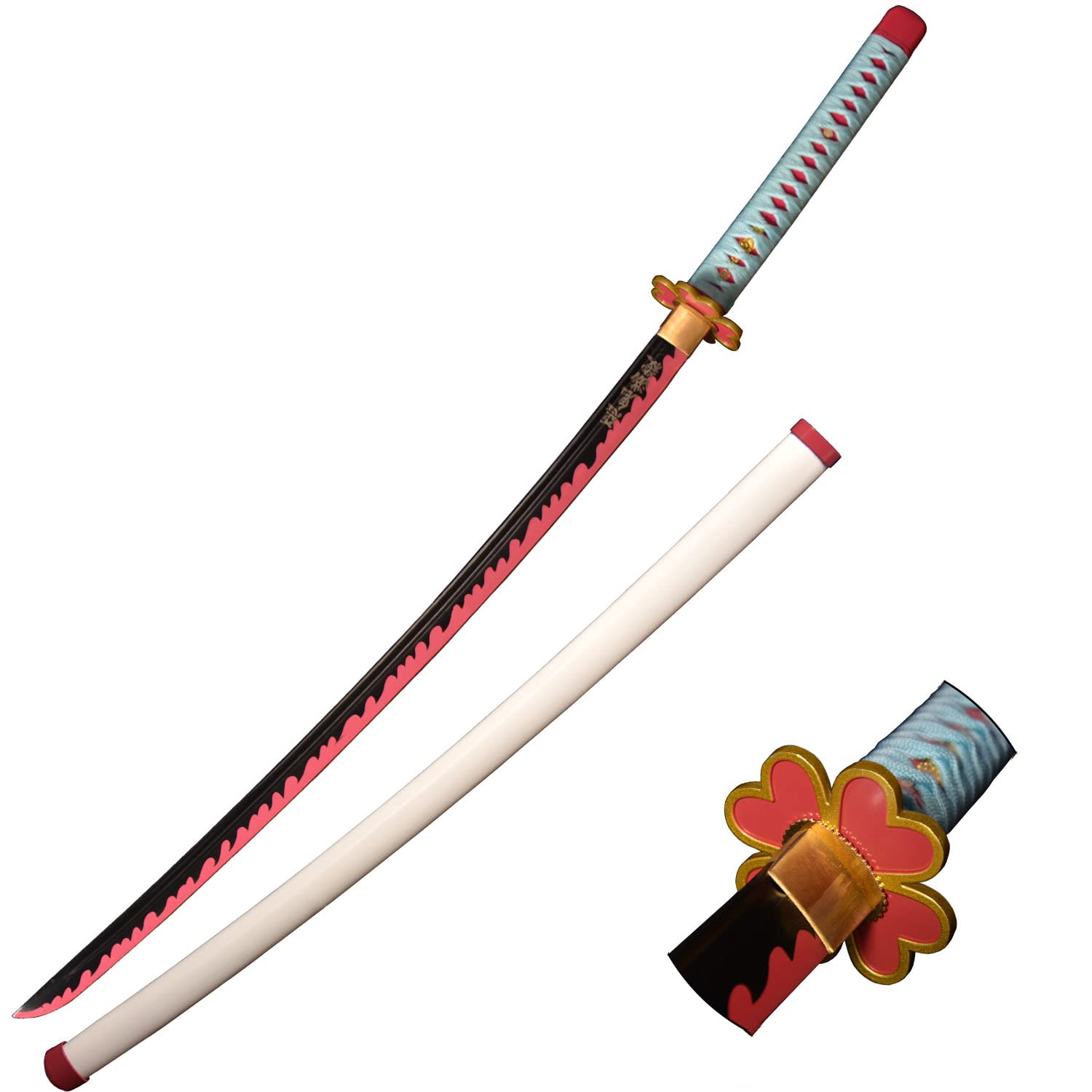 Handmade Demon Slayer Anime Katana Sword - Real Carbon Steel Blade, Samurai Cosplay Weapon for Knights & Collectors | Perfect for Halloween, Cosplay Events & Anime Enthusiasts