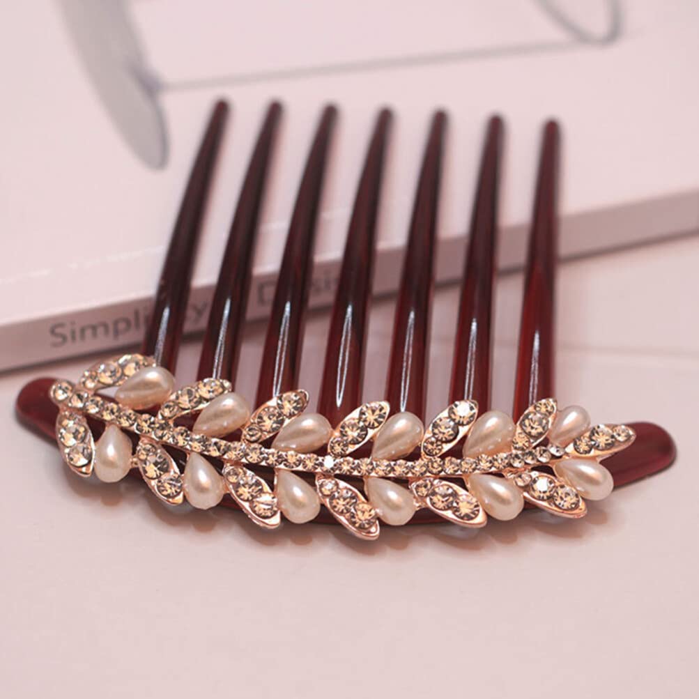 Beaupretty Elegant Crystal Pearl Hair Clips for Women - Handmade Wedding Bridal Hair Accessories, Fine Hair Pins, Bow Hair Clips, Bun & Bangs Styling - Perfect for Weddings, Prom, Parties & Special Occasions