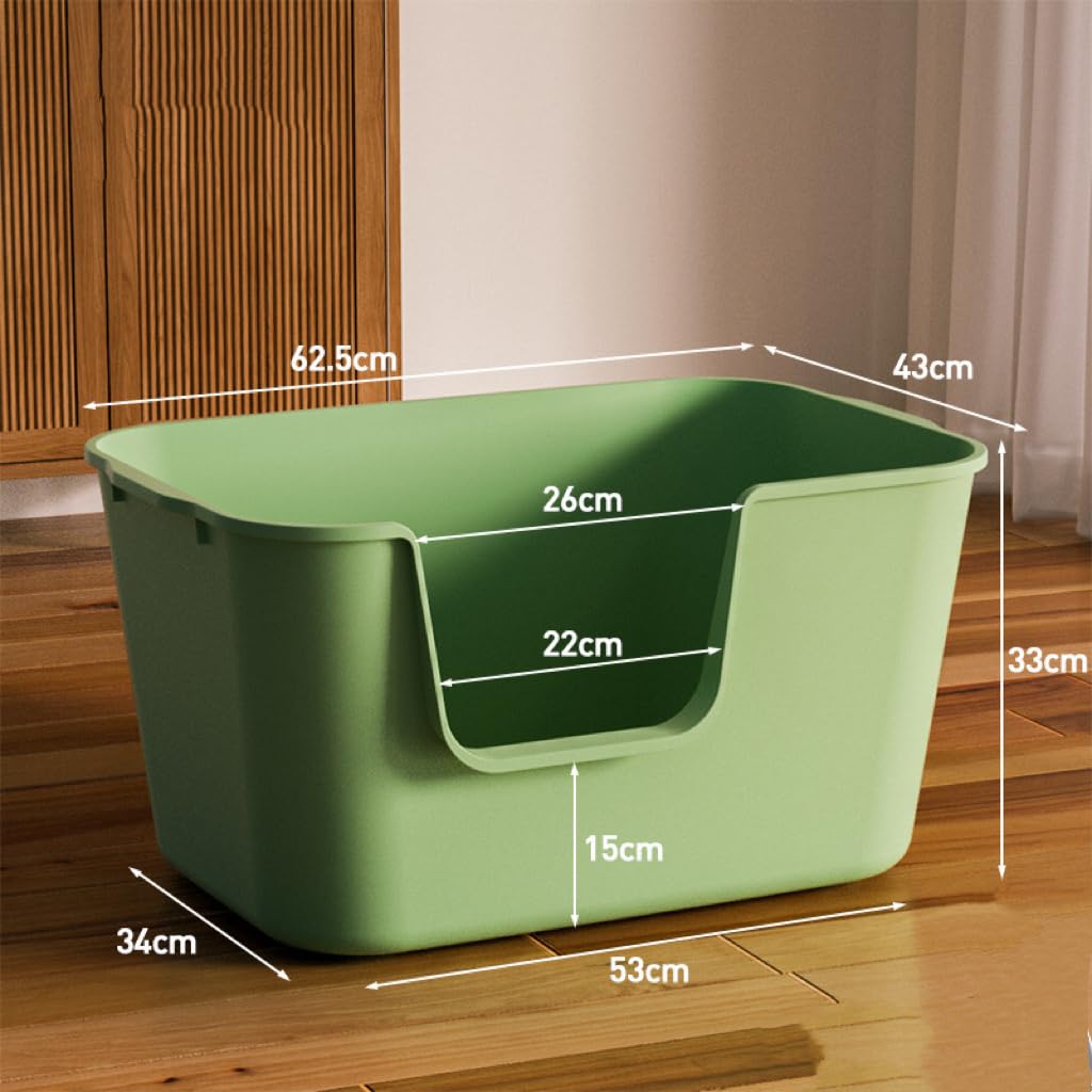 Extra Large Cat Litter Box with High Sides - 24.6