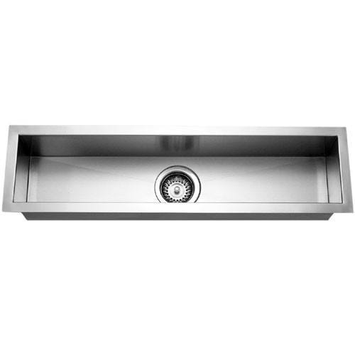 Houzer CTB 3285 Contempo Trough Series Undermount Stainless Steel Bar & Prep Sink - Perfect for Commercial Kitchens, Bars & Home Chefs