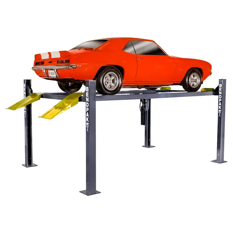 Bend Pak 9000 lbs 4 Post Car Lift HD-9 - Heavy Duty Vehicle Hoist for Auto Repair Shops & Home Garages