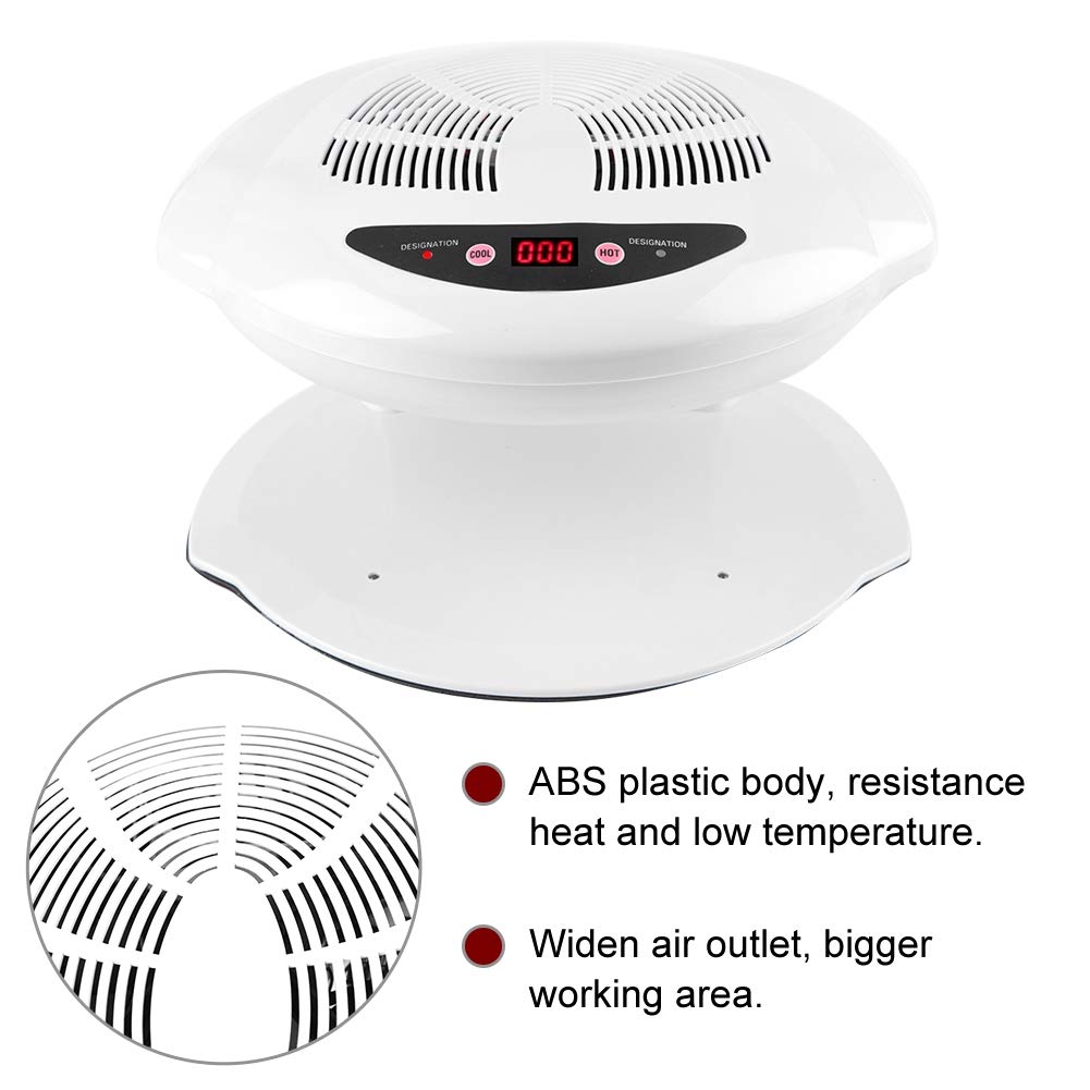 Fast Drying Nail Polish Fan - Hot & Cold Air Nail Dryer for Gel & Acrylic Nails | Portable Manicure Tool for Home & Salon Use | Perfect for Quick Drying After DIY Nail Art