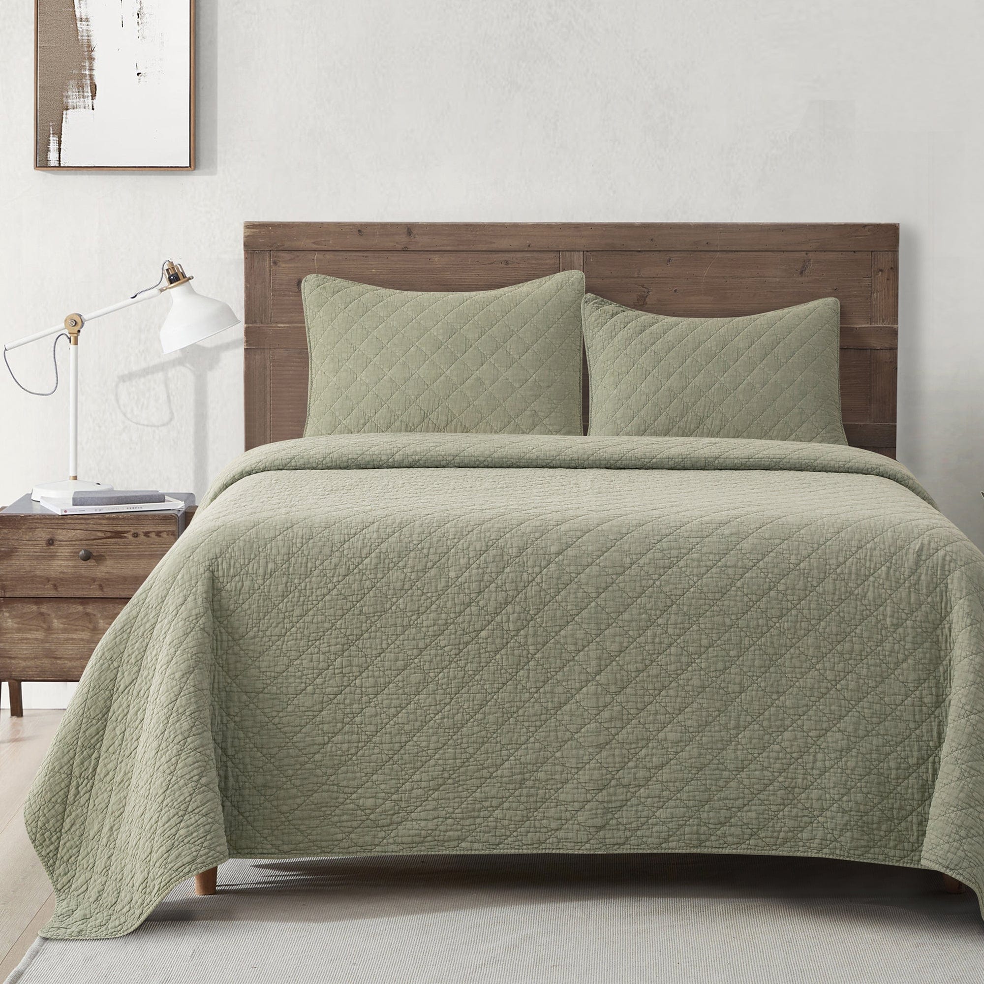 Stonewashed Cotton Gauze Quilt - Lightweight & Breathable Summer Bedding for Cozy Comfort | Perfect for Warm Weather, Guest Rooms & Bohemian Home Decor