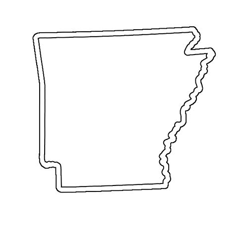 EW Designs Arkansas Outline Die Cut Vinyl Decal - 5