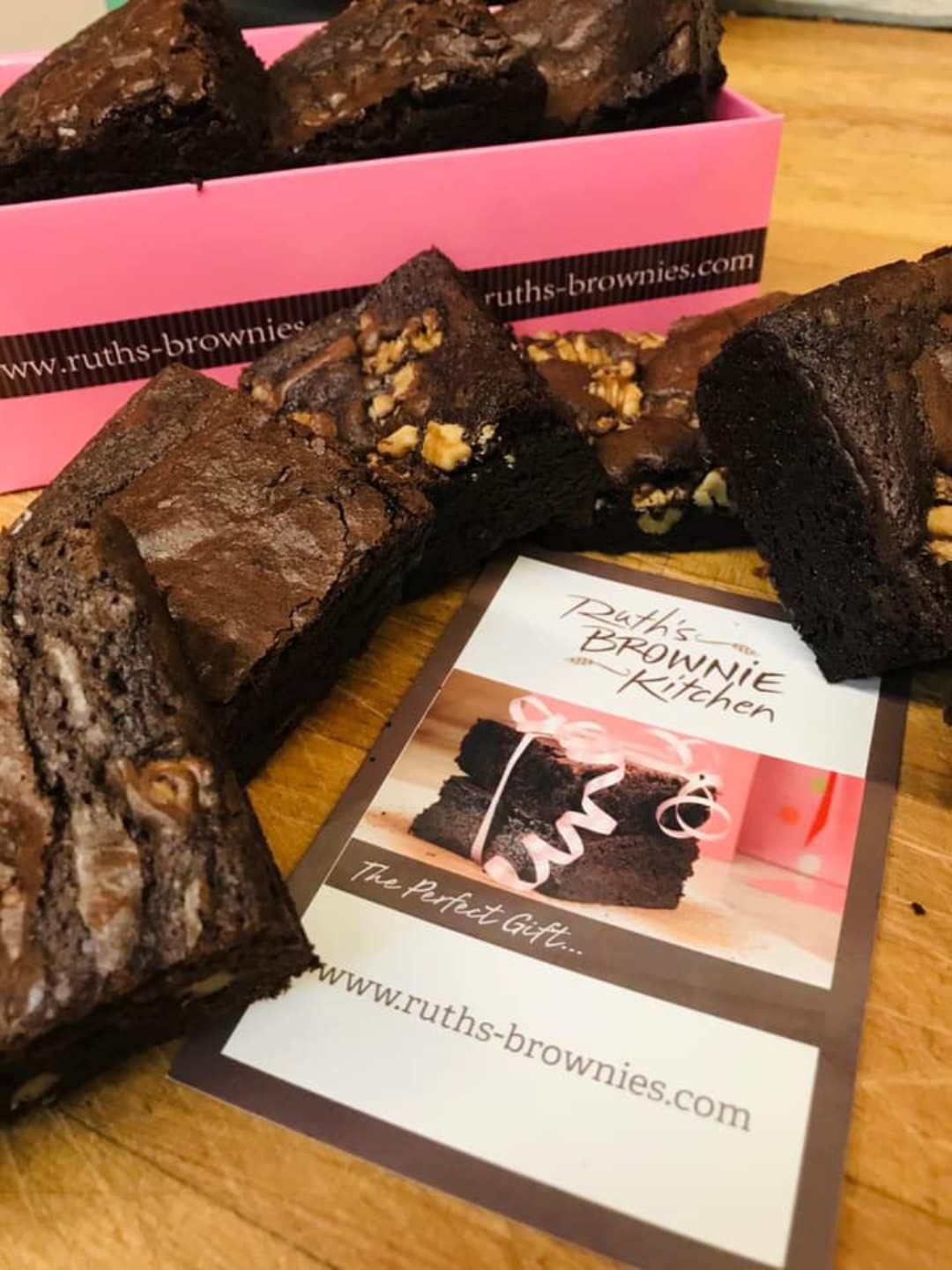 Ruth's Gourmet Brownies - Extra Fudgy Chocolate Brownies in Birthday Gift Box (12 Count) | Freshly Baked & Shipped Same Day | Perfect for Birthday Gifts, Office Treats & Holiday Desserts