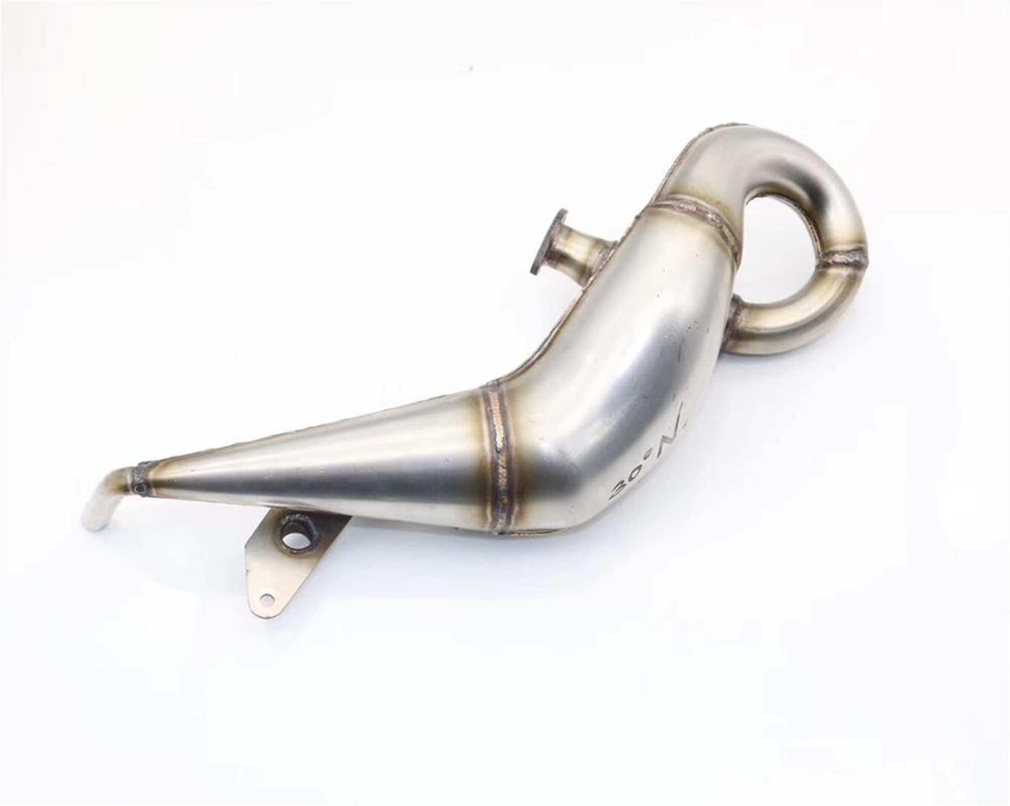 High-Performance Stainless Steel Exhaust Pipe for Losi 5ive-T V1.0/V2.0, Rovan LT & DTT 1/5 Scale RC Gas Cars - Upgrade Your Off-Road Racing Experience (Color: Silver)