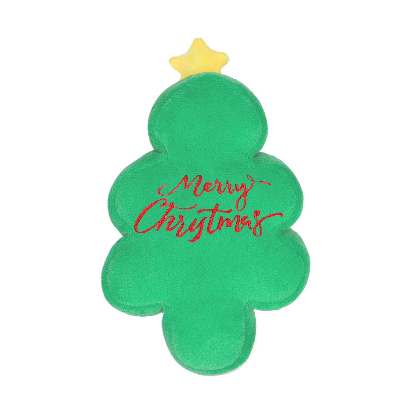 DODODOLA Squeaky Christmas Tree Plush Dog Toy with Crinkle Paper - Chew Resistant Stuffed Animal Gift for Large & Medium Dogs - Holiday Playtime & Training Reward