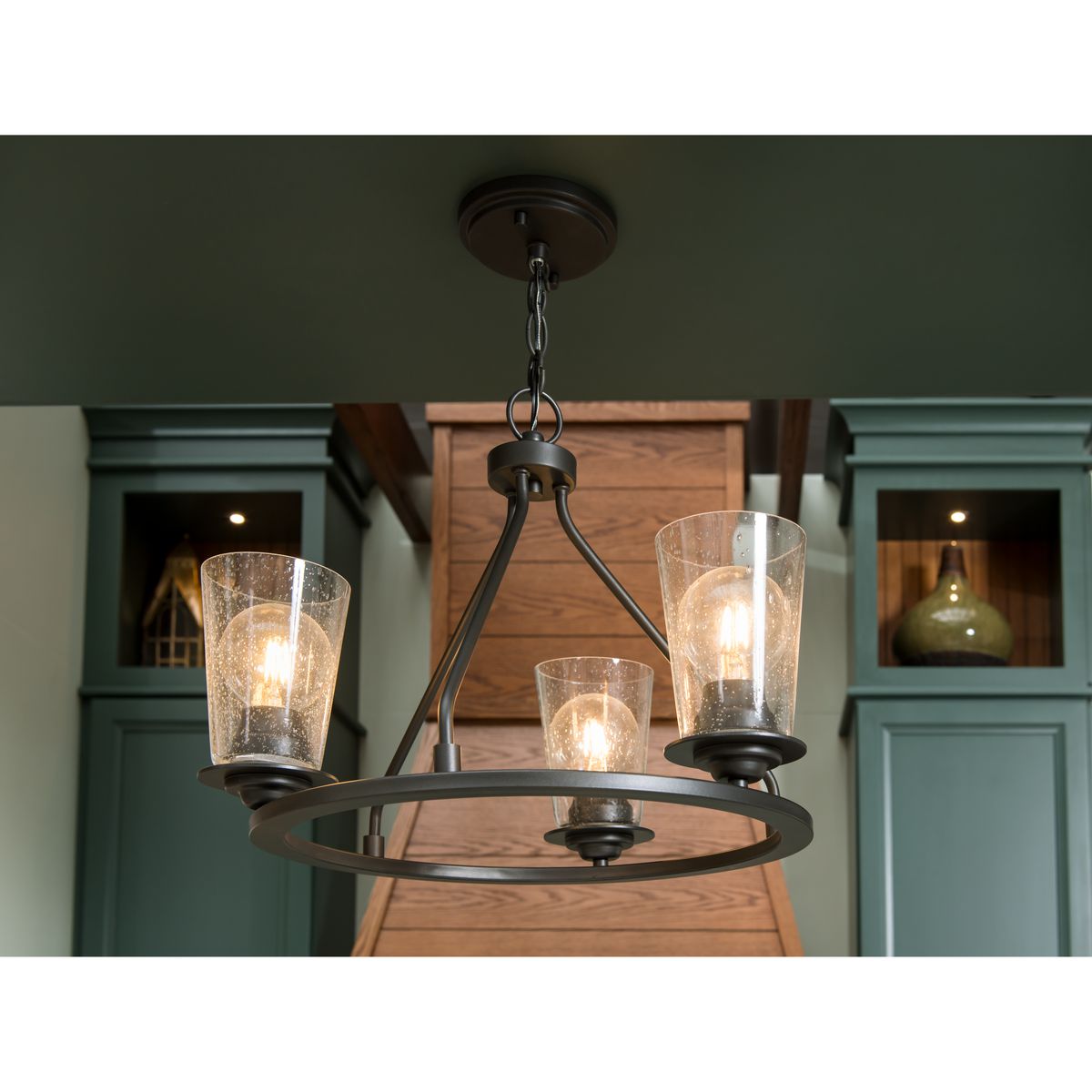 Debut Collection 3-Light Semi Flush Mount Ceiling Light Fixture - Convertible to Pendant - Perfect for Bedroom, Living Room & Dining Room Lighting