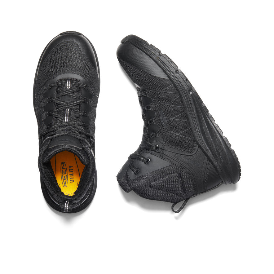 Men's Vista Energy Mid Carbon Toe Work Boots - Black/Raven - Durable Safety Shoes for Construction & Outdoor Work