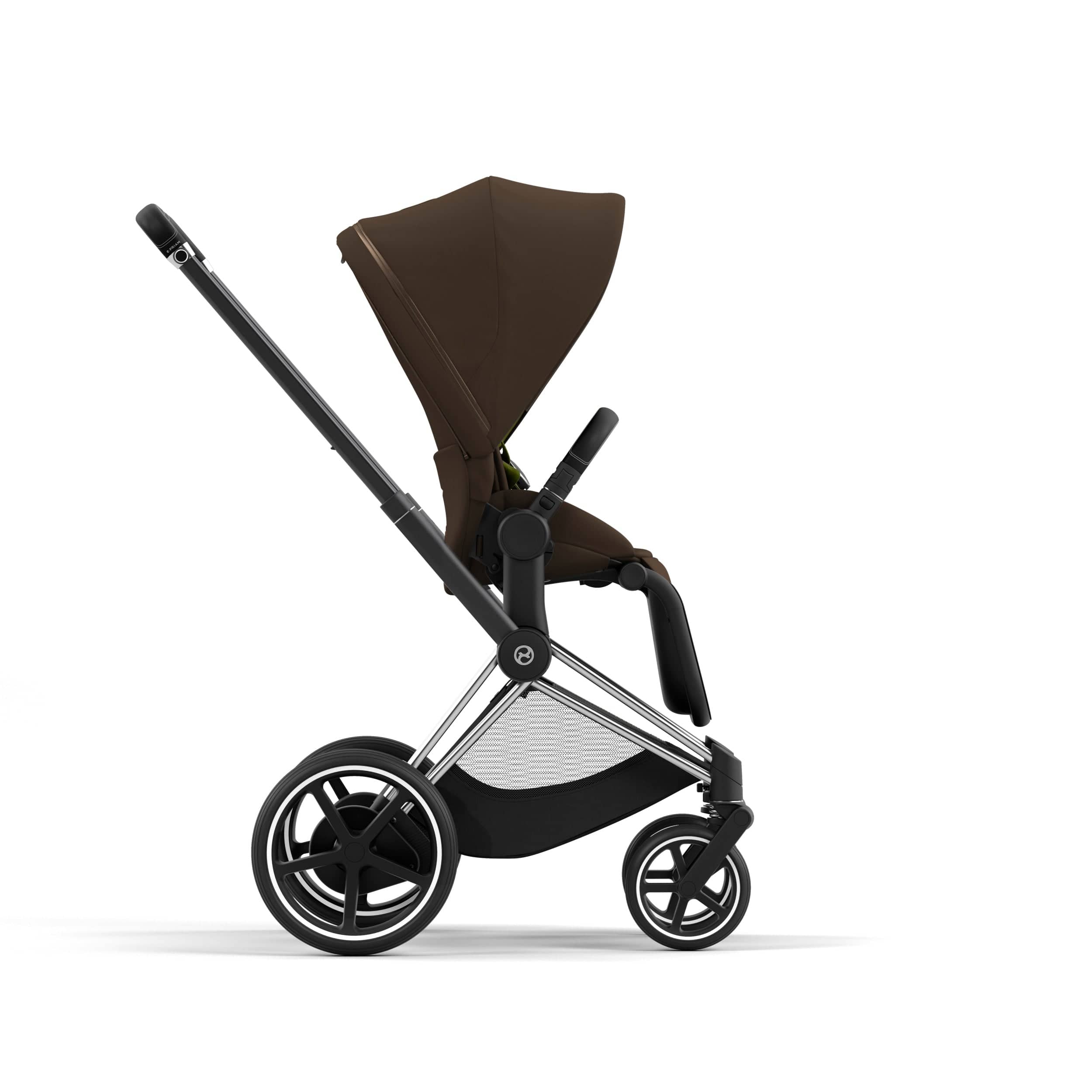 Cybex ePriam 2 Complete Stroller - Lightweight Chrome & Black Baby Stroller for Newborns to Toddlers | Perfect for City Walks, Shopping & Travel