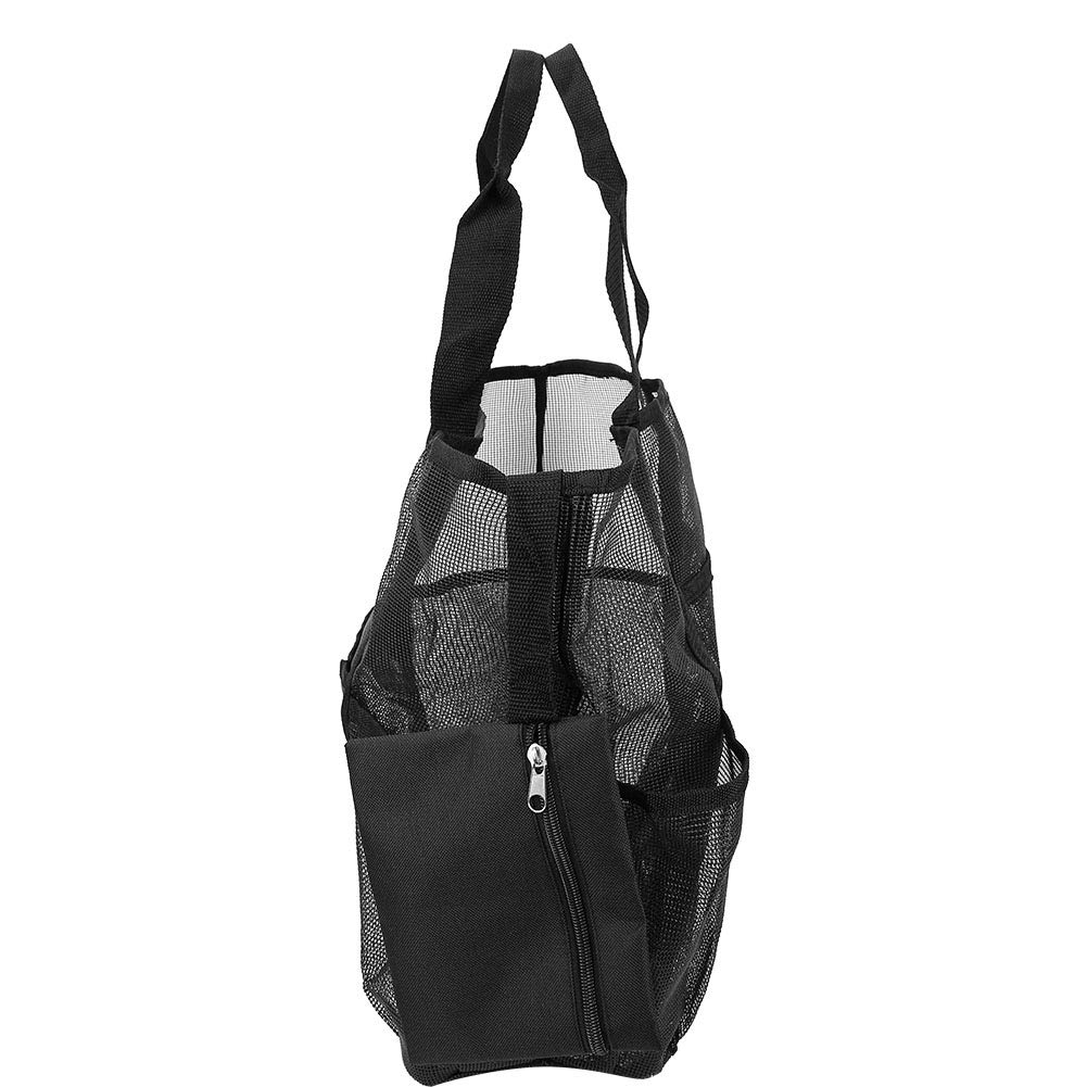EVTSCAN Large Mesh Beach Bag with 9 Pockets - Waterproof Travel Tote for Pool, Beach & Family Vacations - Perfect for Toys, Towels & Travel Essentials | Great for Swimming, Picnics & Outdoor Adventures