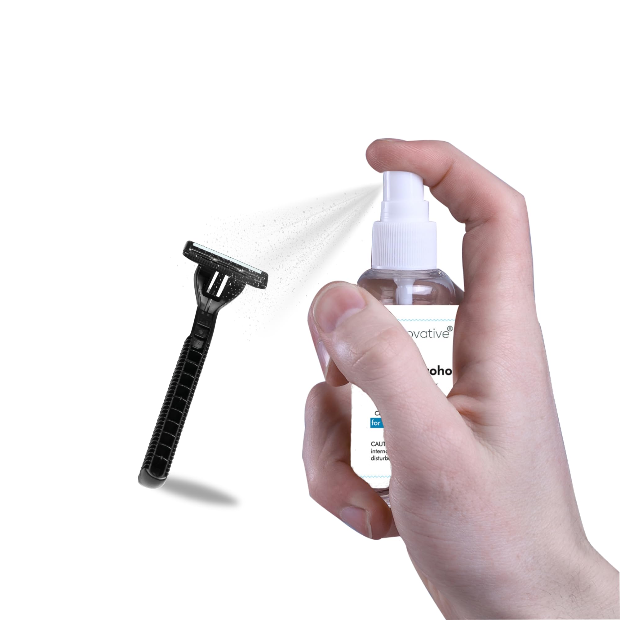 99% Isopropyl Alcohol Spray 1 Oz - Derma Roller Sterilizer for Microneedling - Fast Cleaning & Sanitizing Solution - Kills Germs on Contact - Safe Skin Care Tool Disinfectant - Perfect for Pre/Post Microneedling & Beauty Tool Sanitation