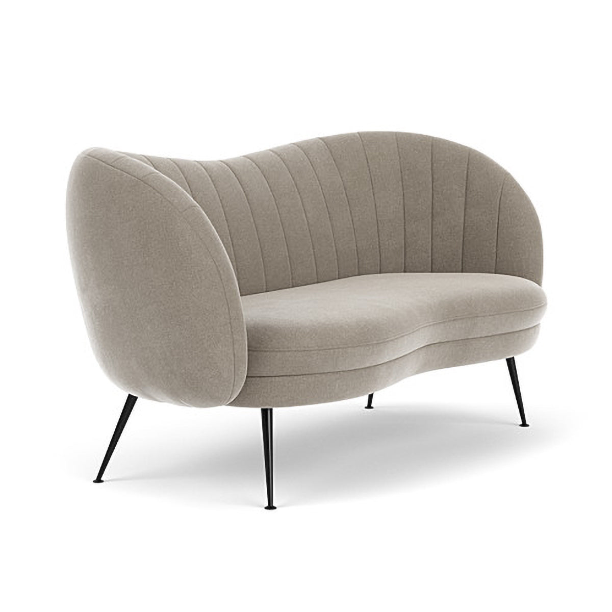 Premium Flora Fabric 2-Seater Sofa - Modern Living Room Furniture for Small Spaces | Comfortable Loveseat for Apartments, Dorms & Cozy Homes