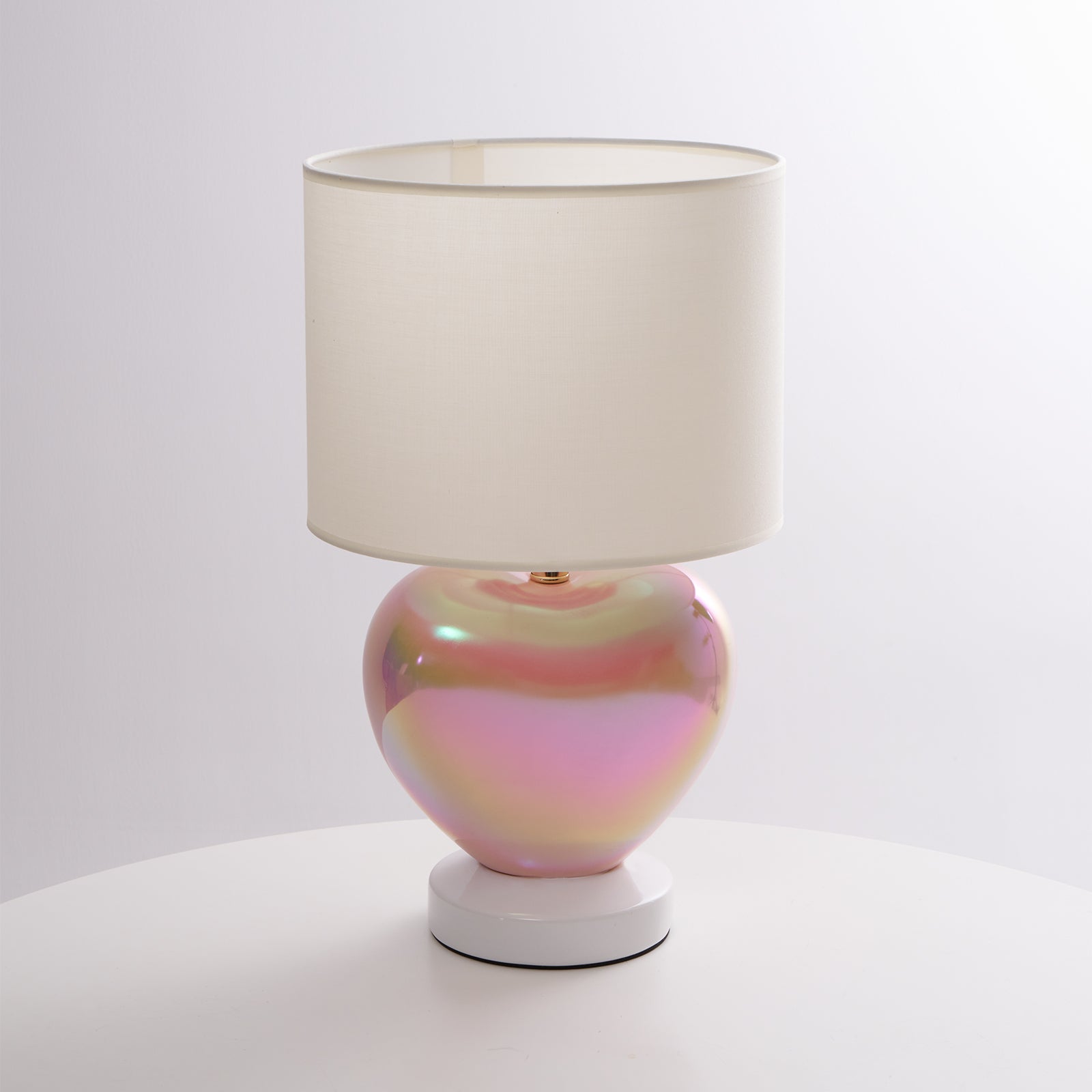 Heart-Shaped LED Table Lamp - Romantic Bedside Night Light for Bedroom, Living Room, or Nursery - Perfect for Valentine's Day, Wedding Decor & Cozy Ambiance
