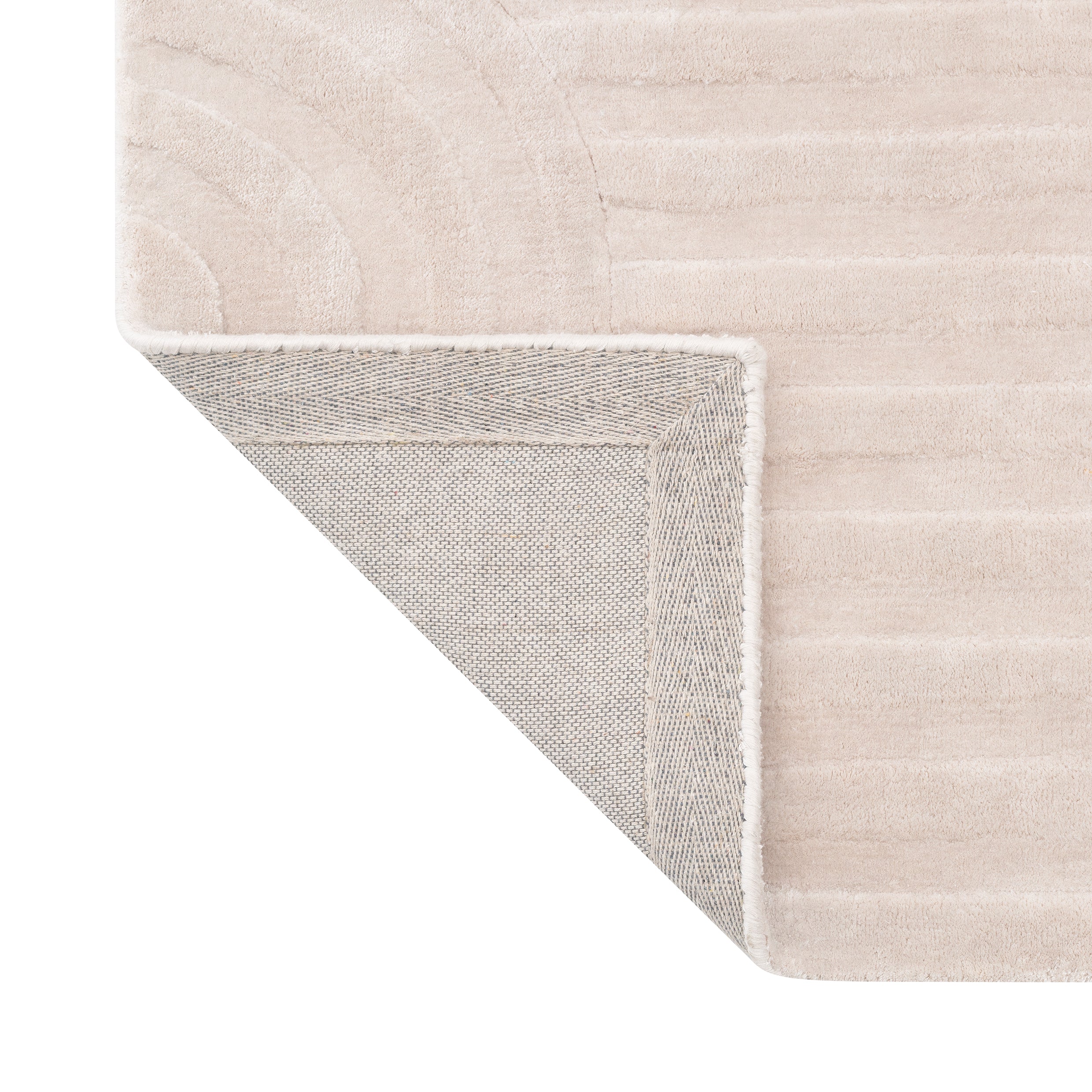 Soft & Durable UZU Viscose Area Rug in Beige - Perfect for Living Room, Bedroom, and Home Decor