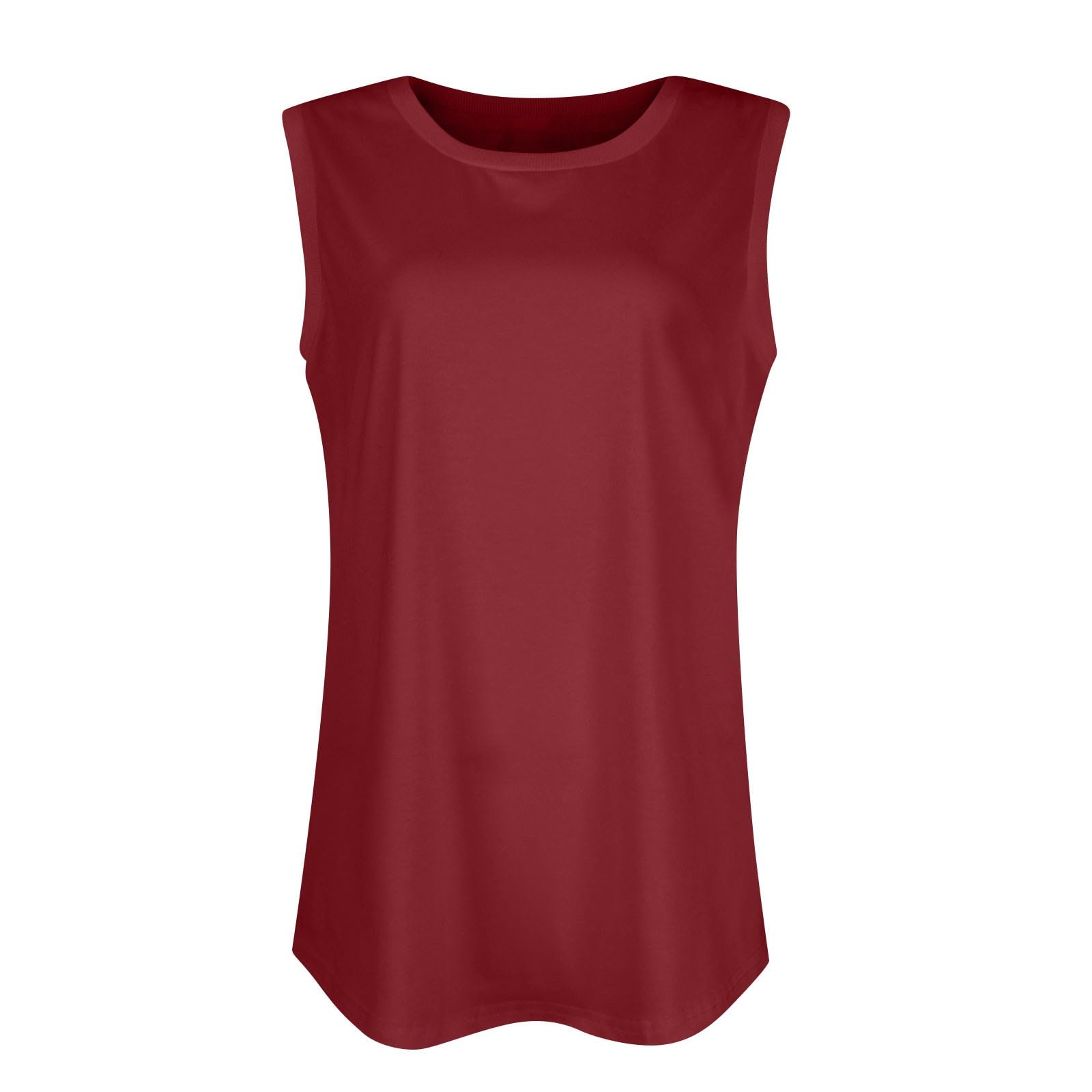 2024 Women's Summer Sleeveless Tank Tops - Square Neck Casual Printed Loose Fit Yoga Shirts for Workout & Daily Wear | Cute Blouses for Beach, Gym, Running & Street Fashion