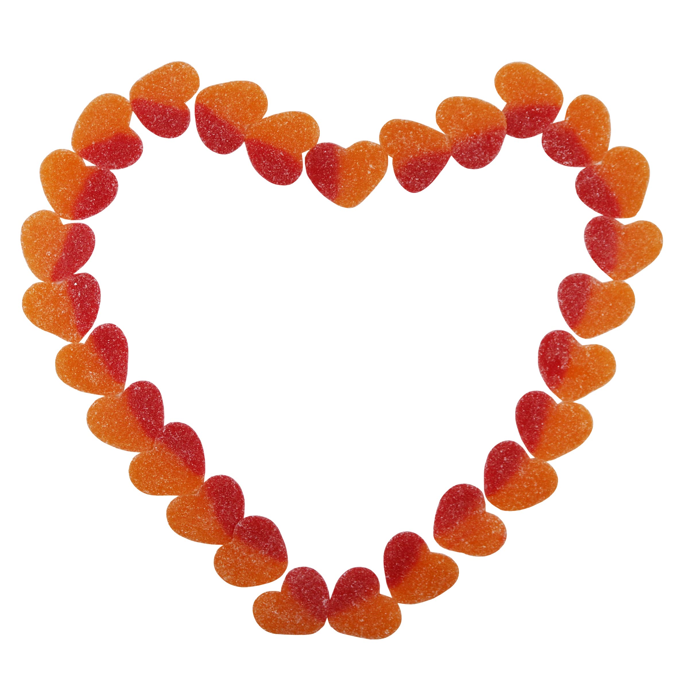 Smarty Stop Sour Peachy Hearts Candy - 1 Pound Bag of Tart & Sweet Gummy Hearts - Perfect for Valentine's Day, Birthday Parties & Office Treats