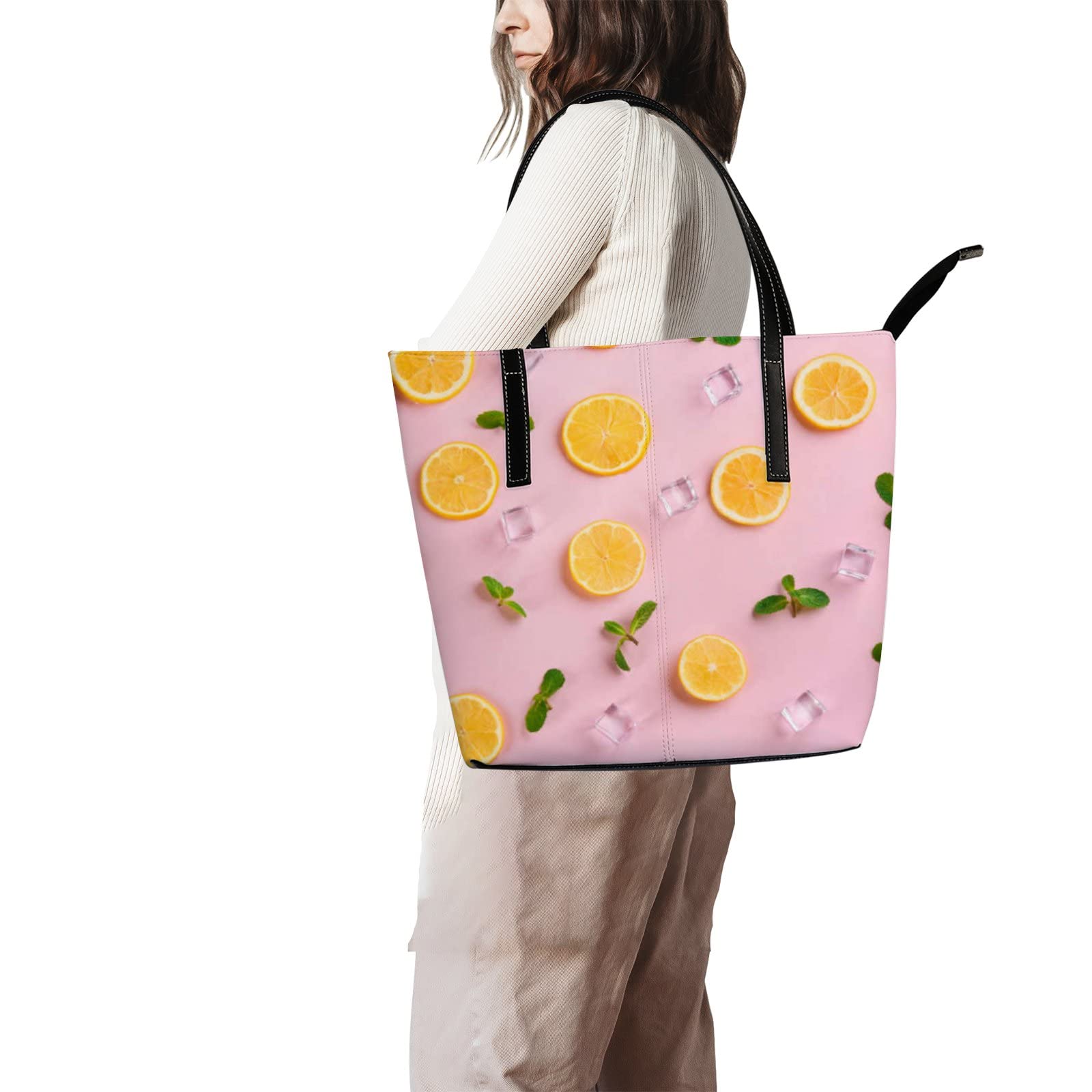 Premium Genuine Leather Tote Bag for Women - Stylish Crossbody Handbag with Adjustable Strap - Perfect for Work, Travel & Everyday Use