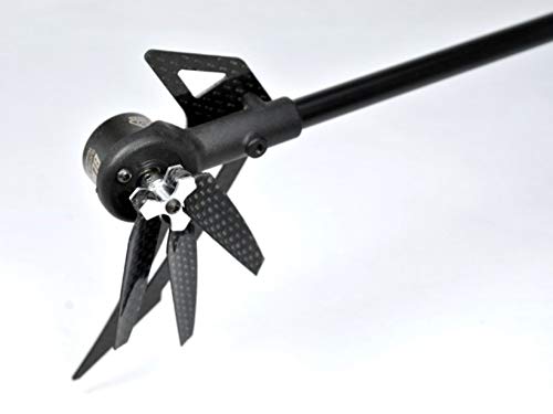MICROHELI Carbon Fiber Folding 3 Blade Propeller 90mm Tail Blade for BLADE 200S 200SRX 230S V2 250CFX Helicopters - High Performance RC Drone Parts for Aerial Photography & Stunt Flying