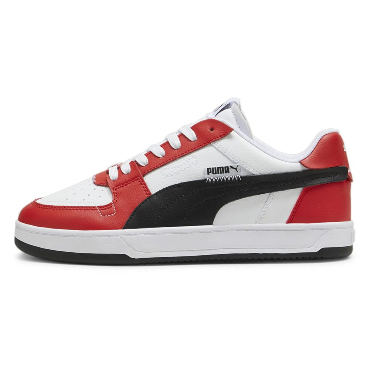 PUMA Men's Caven VTG 2.0 Sneakers - Red, White & Black Running Shoes for Men | Comfortable Athletic Shoes for Jogging, Gym & Casual Wear