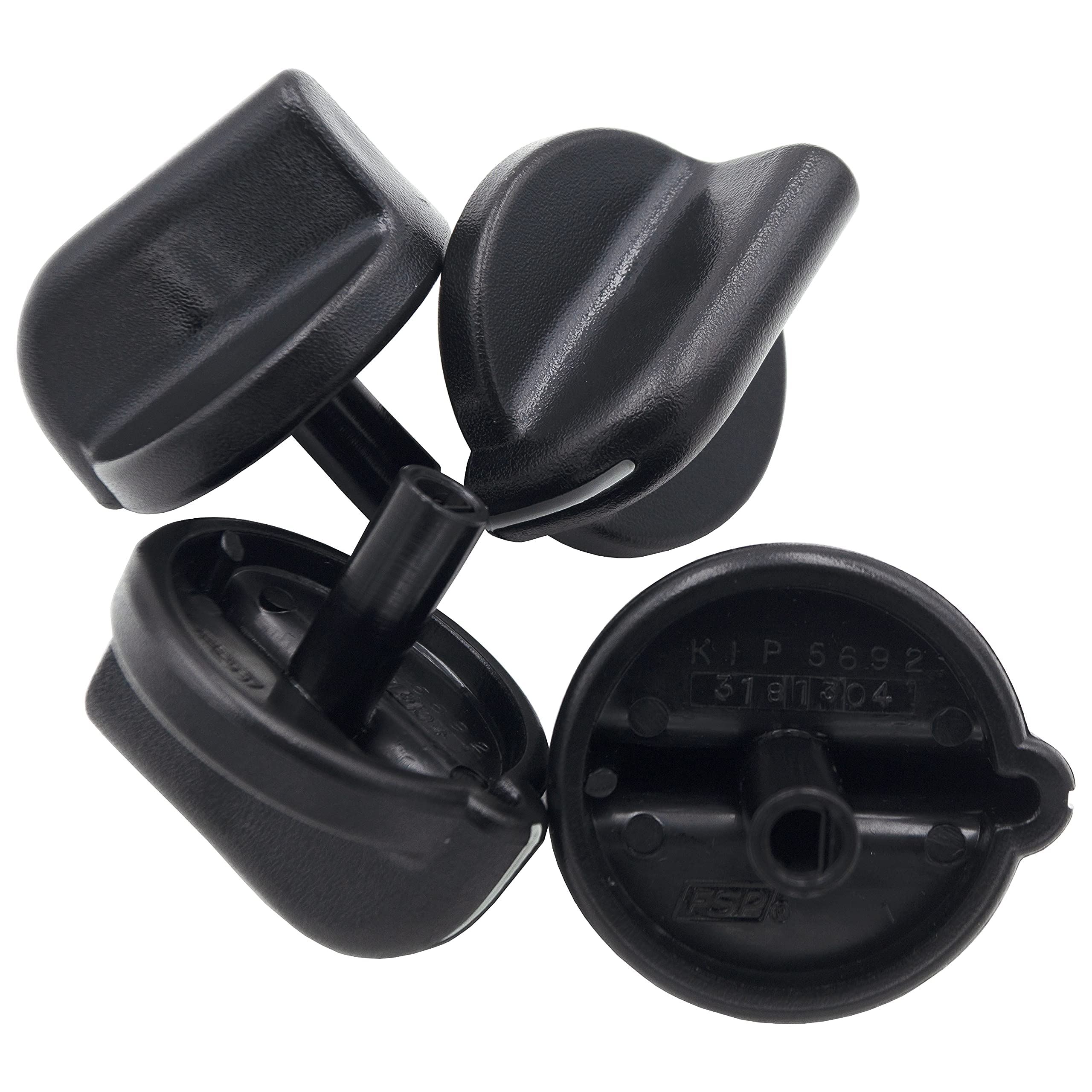 4-Pack Gas Range Cooktop Burner Control Knob Replacement for Model 3181304 - Exact Fit, Not Universal - Perfect for Kitchen Stove Repair & Appliance Maintenance