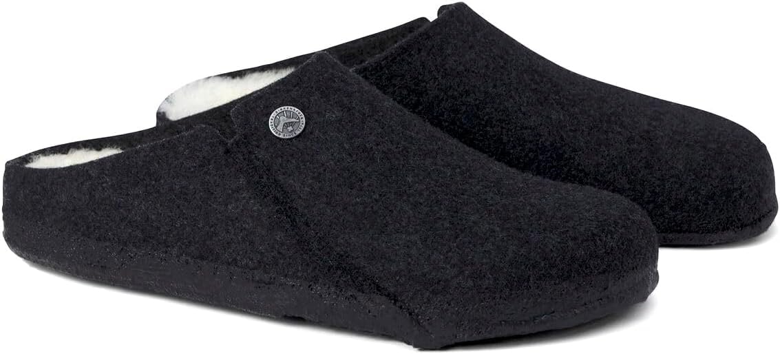 Birkenstock Unisex-Adult Zermatt Shearling Wool Adjustable Mules Slippers - Cozy Indoor/Outdoor House Shoes for Men & Women - Perfect for Home, Office & Winter Comfort