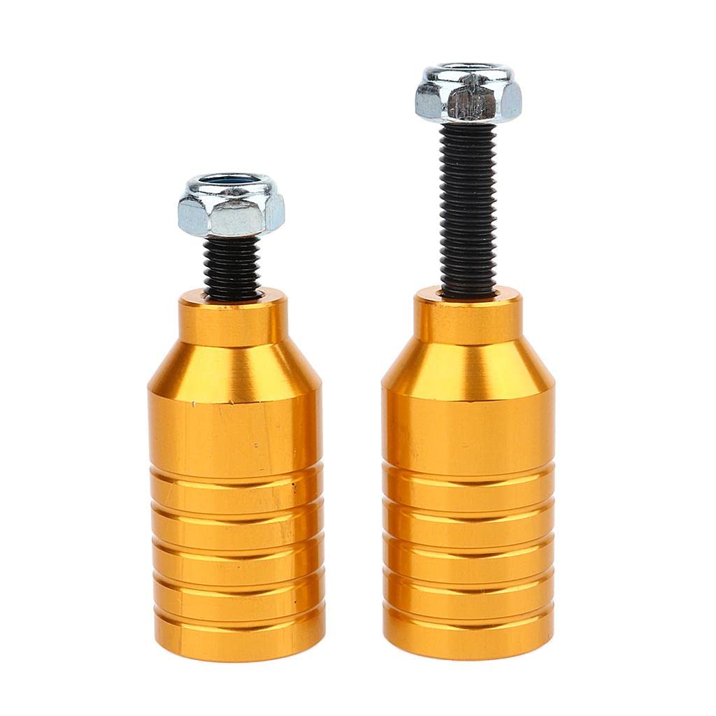 Tongina 2 Pack Pro Scooter Stunt Pegs with Axle Nuts & Screw Bolts - Complete Scooter Hardware Set for Tricks & Stunts - Perfect for Freestyle Riding & Skatepark Performance