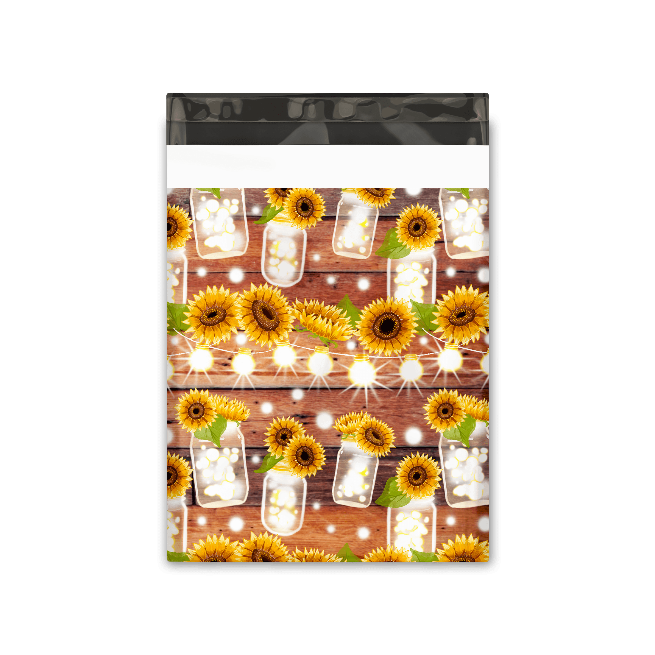 10x13 Inch Sunflower Printed Poly Mailers - Waterproof Shipping Envelopes for Ecommerce | Perfect for Jewelry, Crafts & Small Business Packaging (Set of 50)