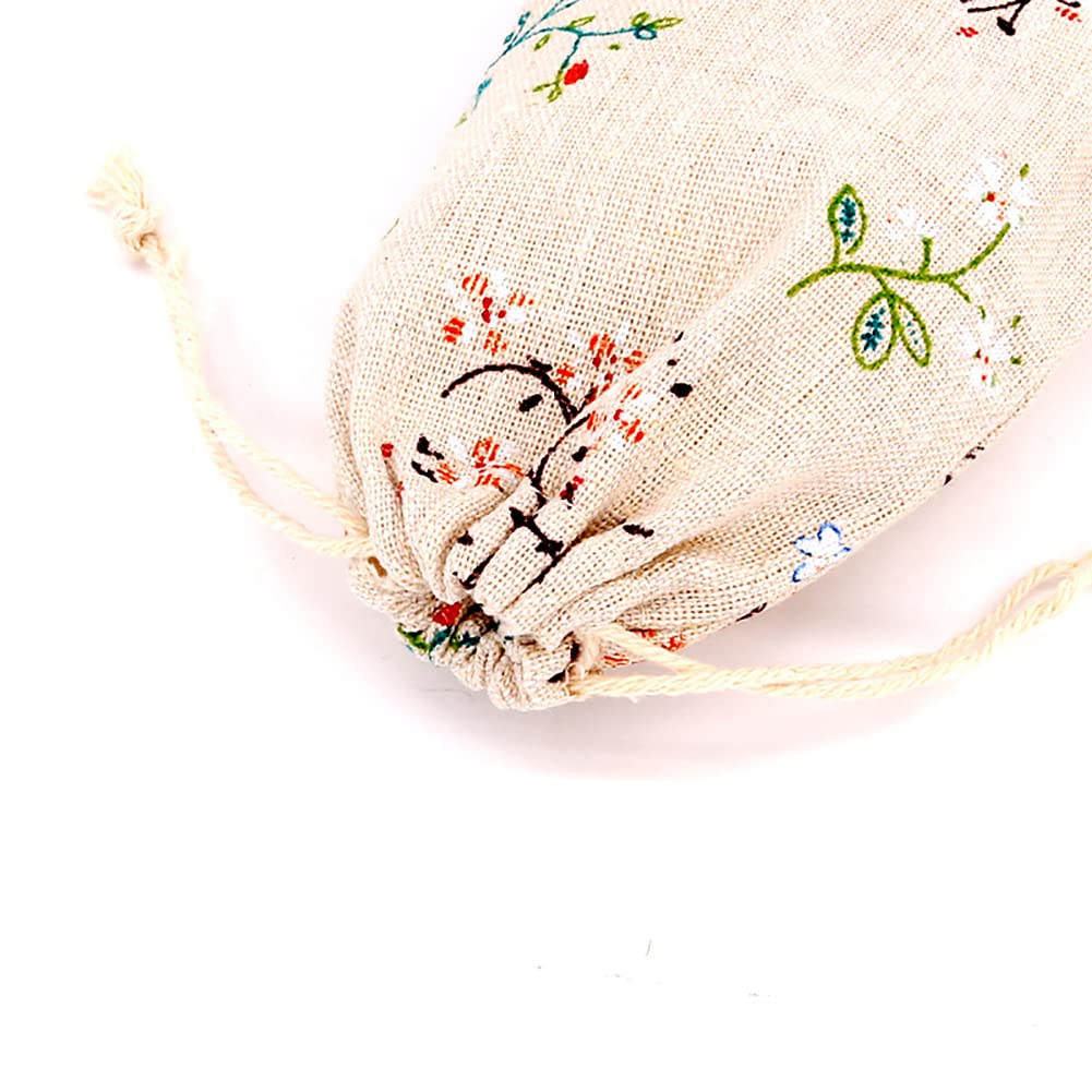 15 Pcs Natural Burlap Gift Bags with Cotton Drawstring - Reusable Jewelry Pouches & Wedding Favor Bags for Christmas, Birthday Party, Baby Shower & DIY Crafts