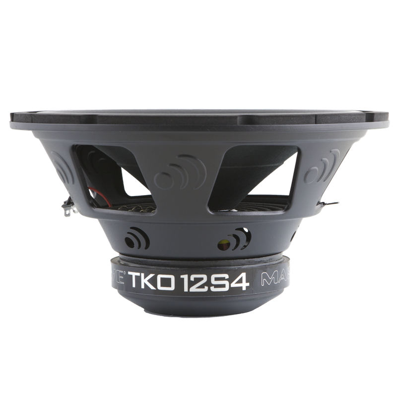 TKO12S4 12-Inch 300 Watts RMS Single 4 Ohm Car Subwoofer - Powerful Bass for Trucks, SUVs & Custom Audio Systems