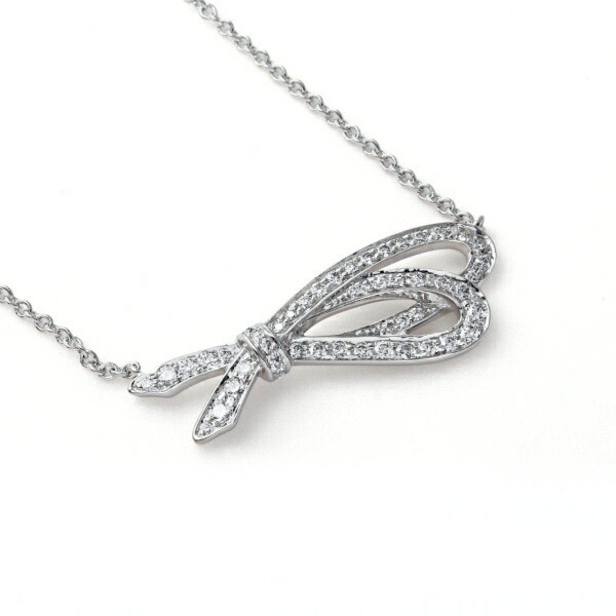 Elegant Silver Cubic Zirconia Bow Pendant Necklace for Women - Perfect Gift for Valentine's Day, Anniversary & Special Occasions