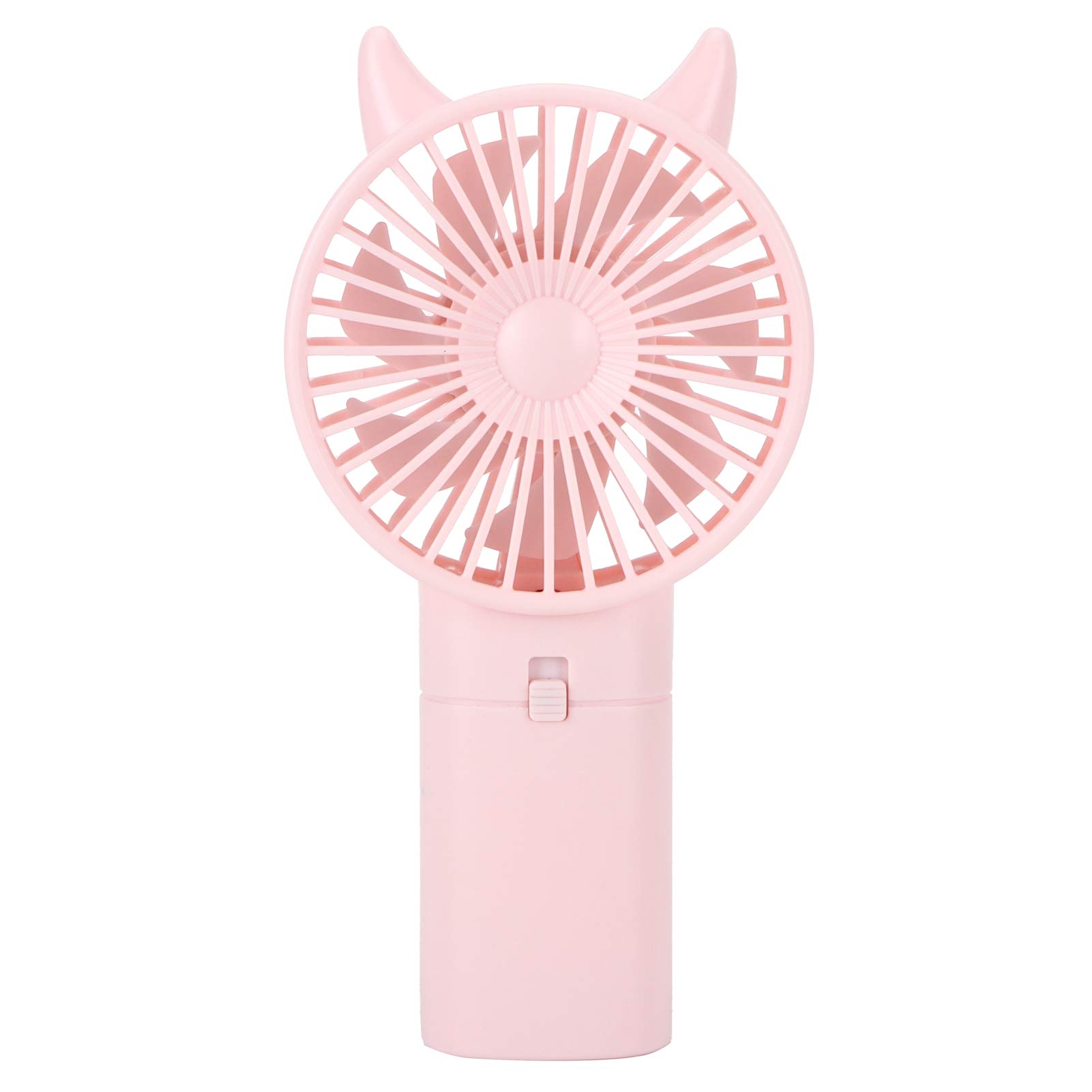 Portable Mini Handheld Fan - USB Rechargeable Personal Cooling Fan for Home, Office & Outdoor Use - Quiet & Cute Design - Perfect for Travel, Camping, and Hot Weather