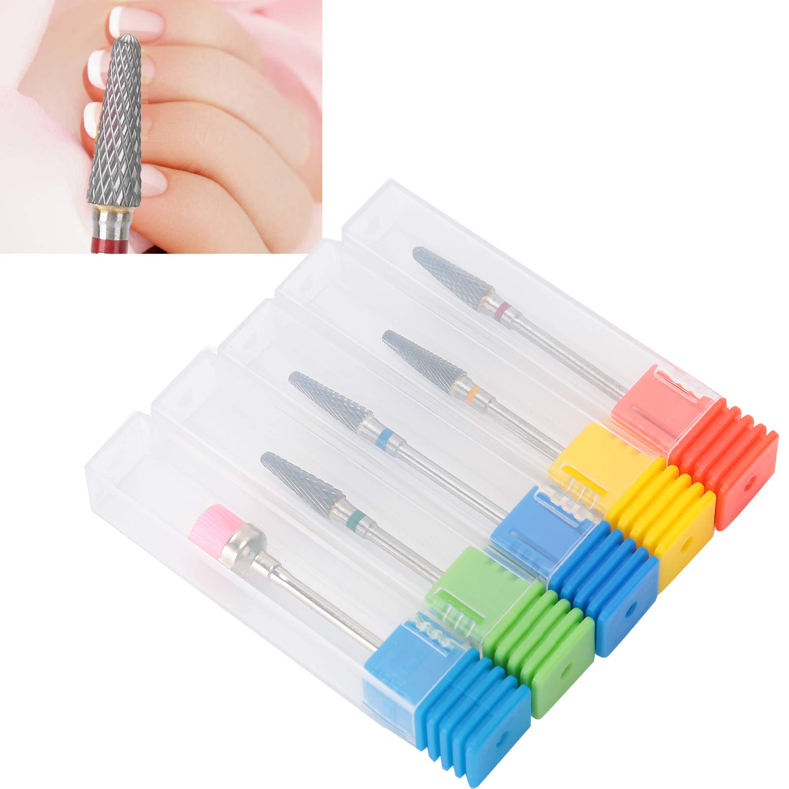 Professional Nail Drill Bits Set - Electric Nail Grinding Heads for Manicure & Pedicure - Full Function Nail Art Tools for Home & Salon Use - Perfect for Acrylic Nails, Gel Polish Removal & Nail Shaping