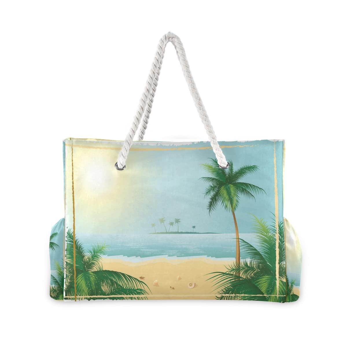 Senya Large Water-Resistant Canvas Beach Tote Bag - Durable Shoulder Bag for Gym, Travel & Daily Use | Perfect for Beach Trips, Shopping & Work Commute
