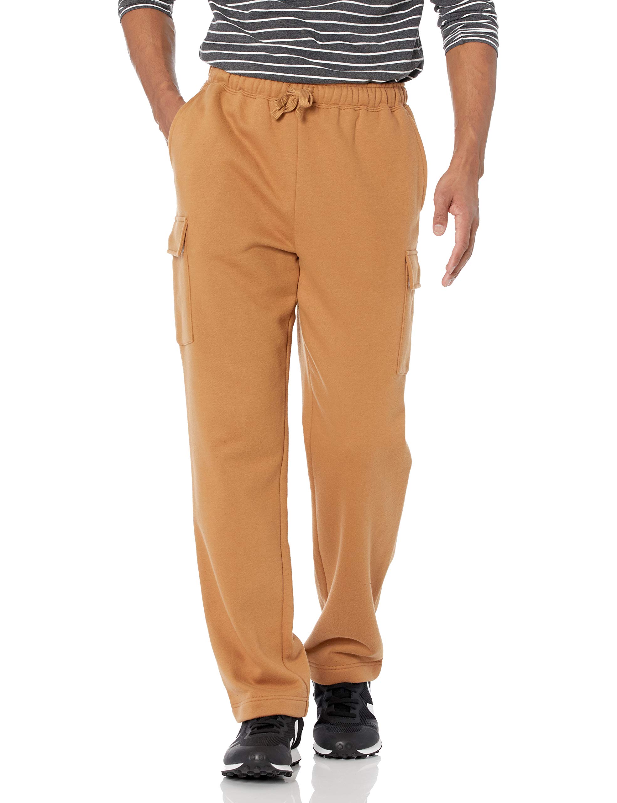 Amazon Essentials Men's Cargo Fleece Sweatpants - Comfortable Winter Joggers with Pockets for Casual Wear, Gym & Outdoor Activities