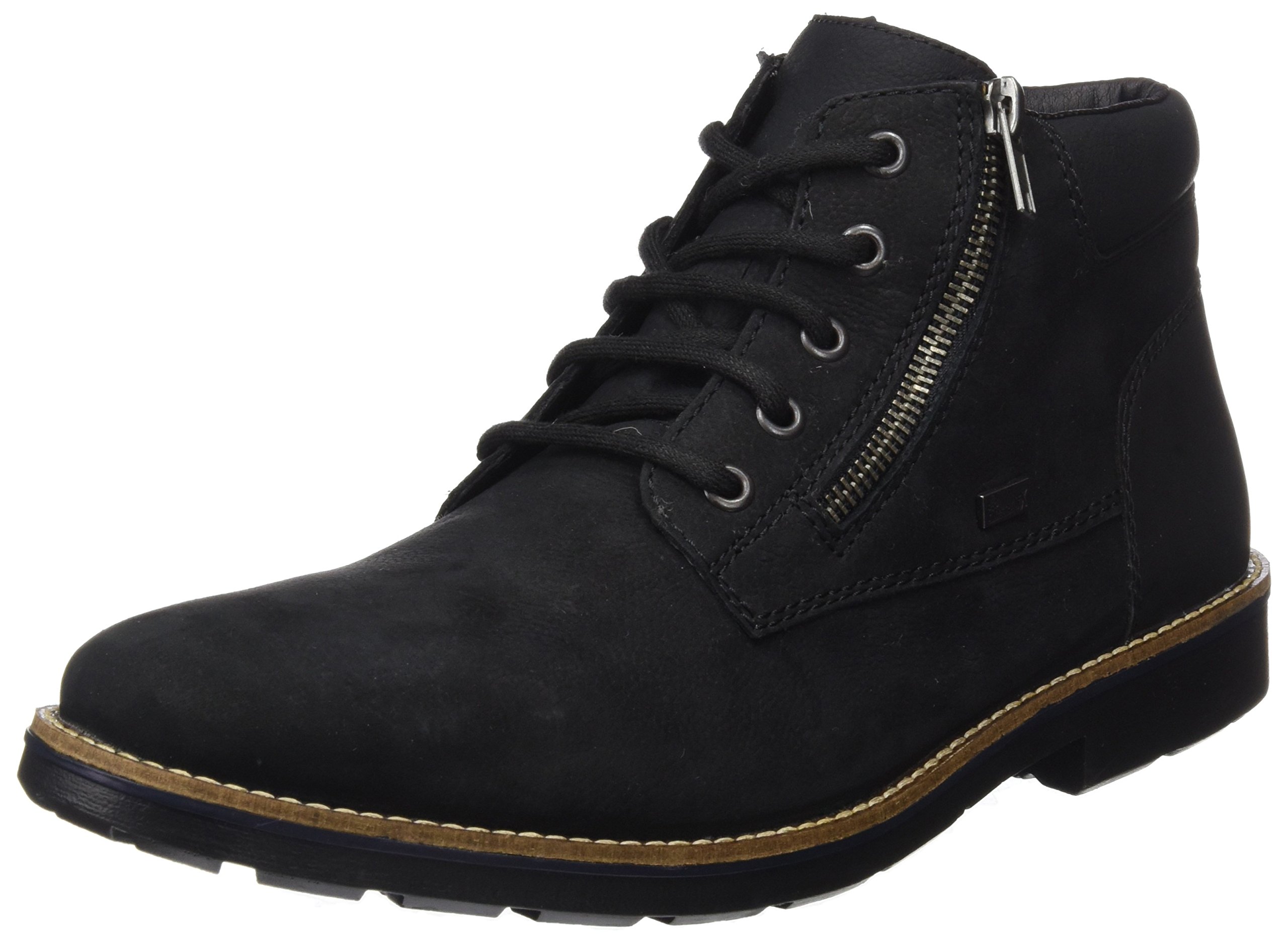 Rieker Men's Ankle Classic Boots - Comfortable Leather Casual Shoes for Walking & Work | Perfect for Office, Travel & Everyday Wear