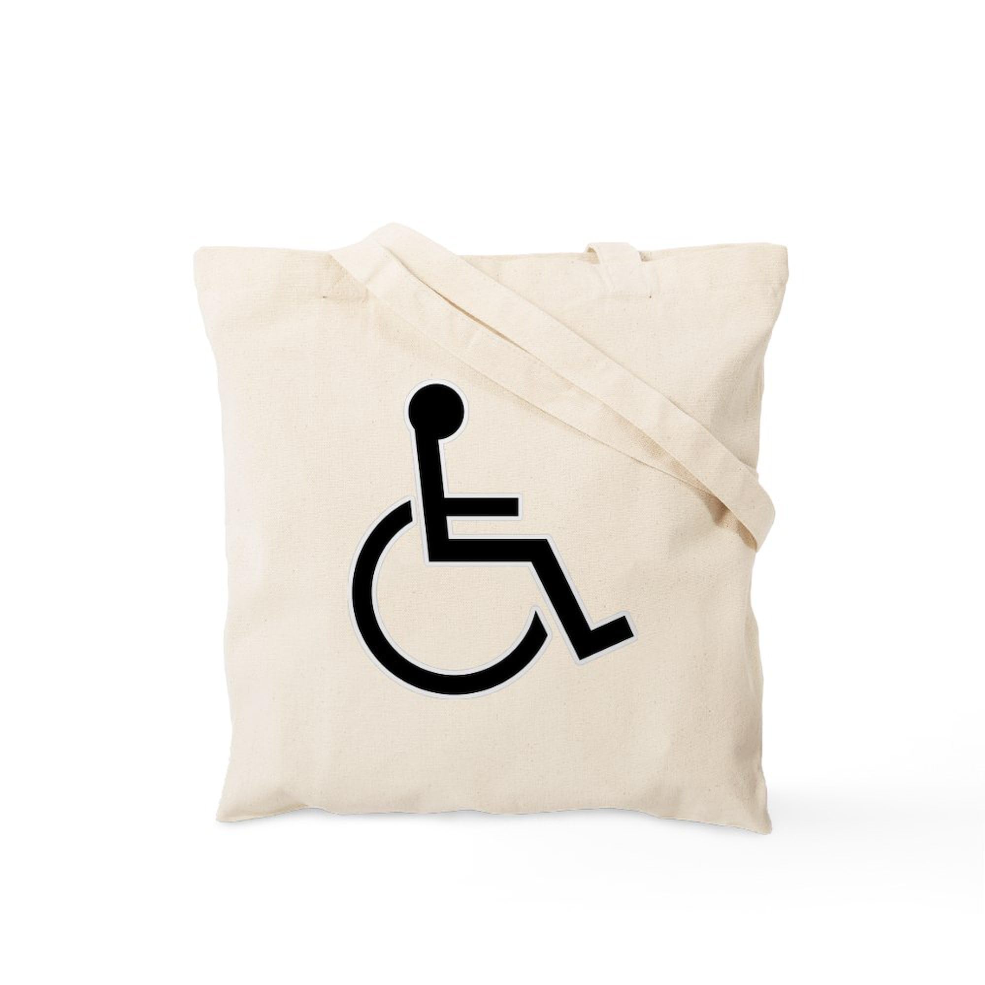 Wheel Chair Tote Bag - Natural Canvas Reusable Shopping Bag for Disabled Accessories | Perfect for Groceries, Medical Supplies & Everyday Essentials
