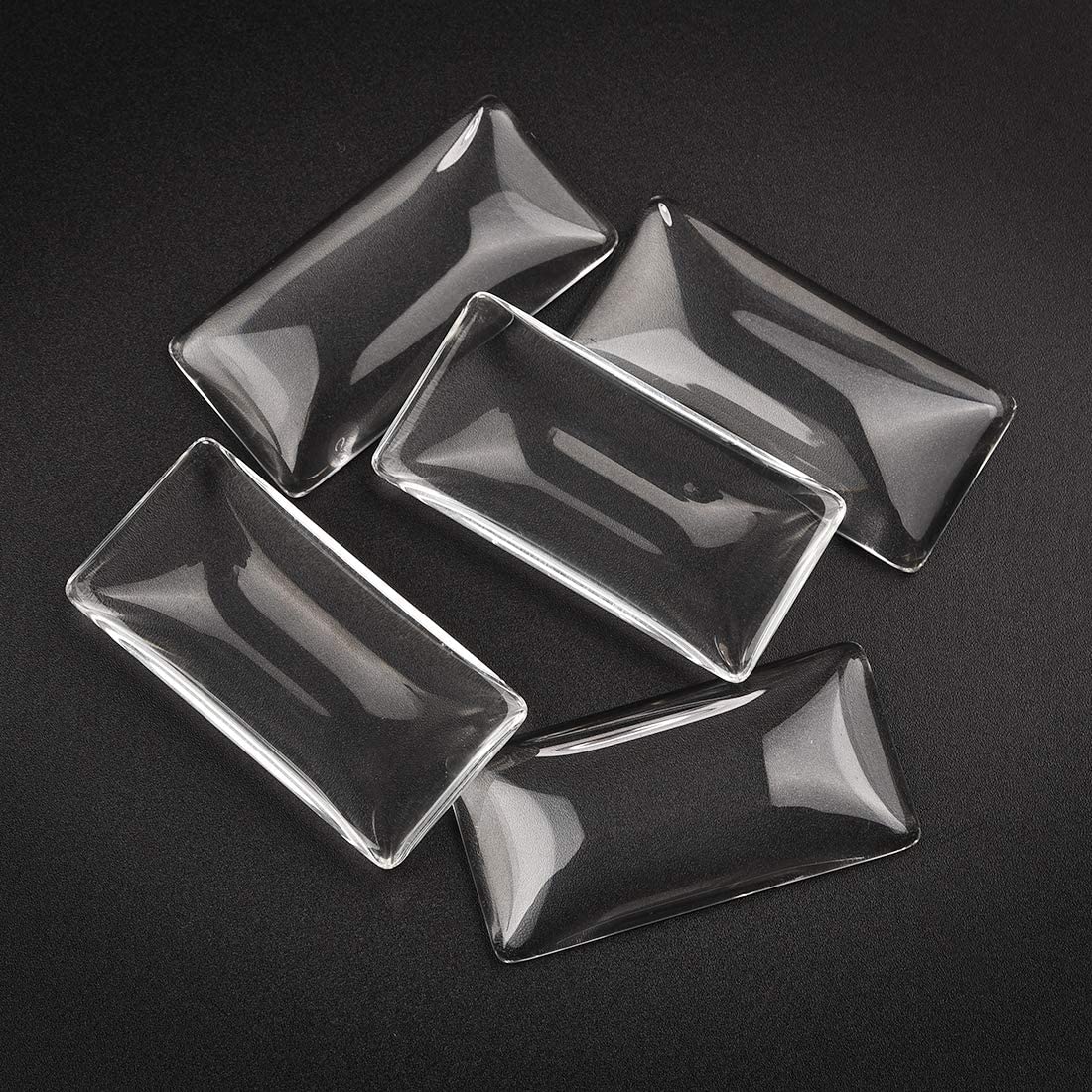 DROLE 90Pcs Mixed Color Rectangle Bezel Blanks & Cabochon Pendant Trays Kit for DIY Jewelry Making - Perfect for Photo Jewelry, Resin Crafts, and Gift Making Projects