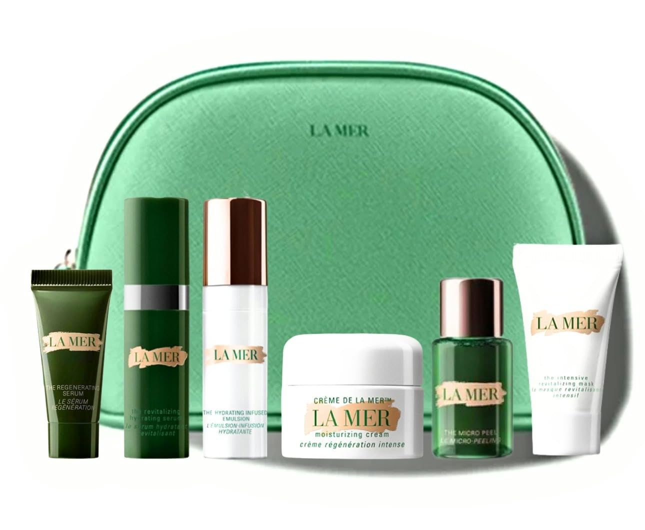 La Mer 6-Piece Skincare Travel Size Holiday Gift Set - Mini Moisturizing Cream, Treatment Lotion & More - Perfect for Travel, Gifts & On-The-Go Luxury Skincare