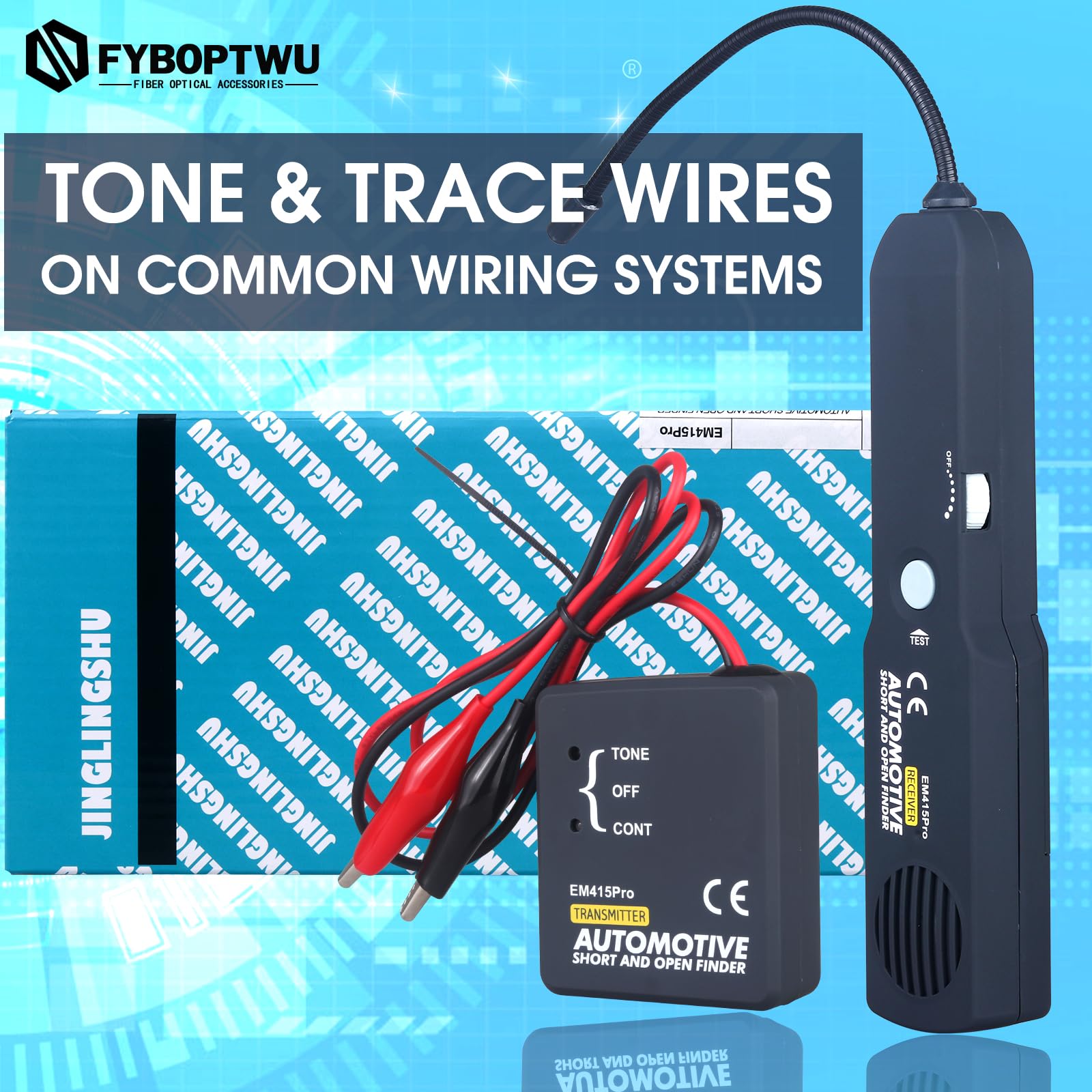 Professional Automotive Circuit Tester - Tone Generator Wire Tracker for Open & Short Circuits (6-42V DC) | Car Electrical Diagnostic Tool for Wiring Repair, Vehicle Maintenance & DIY Projects