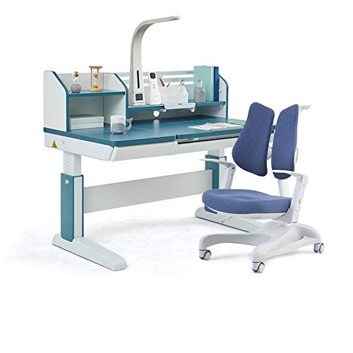 Best4Kids Electric Height Adjustable Ergonomic Kids Desk and Chair Set - Study Table with Tilt Desktop for Children - Perfect for Homeschooling, Online Learning & Homework
