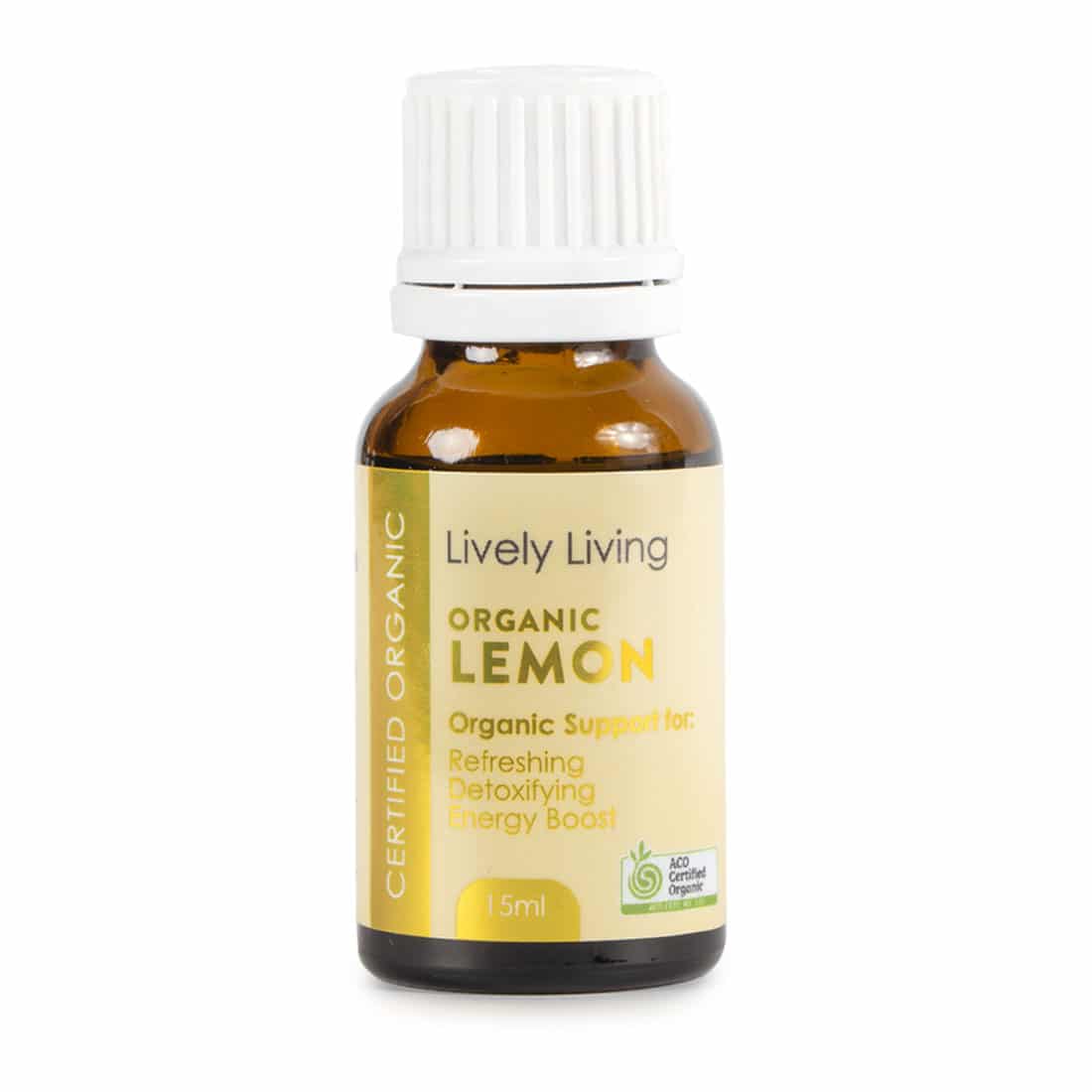 Organic Lemon Essential Oil 15ml - USDA Certified, Pure & Natural for Aromatherapy, Diffusers & DIY Skincare