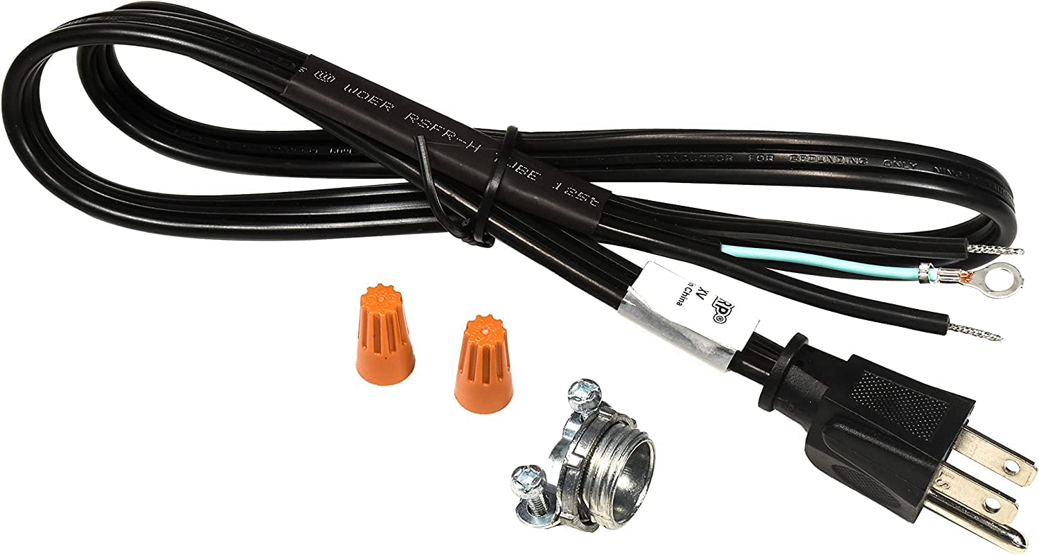HQRP 2-Pack Garbage Disposal Power Cord Kits - Compatible with InSinkErator CRD-00 Replacement for Badger, Compact, Cover-Control-Plus, Essential, Excel, Select, Select Plus, Septic Assist, SupremeSS - Perfect for Kitchen Sink Installation & Waste Disposal System Repair