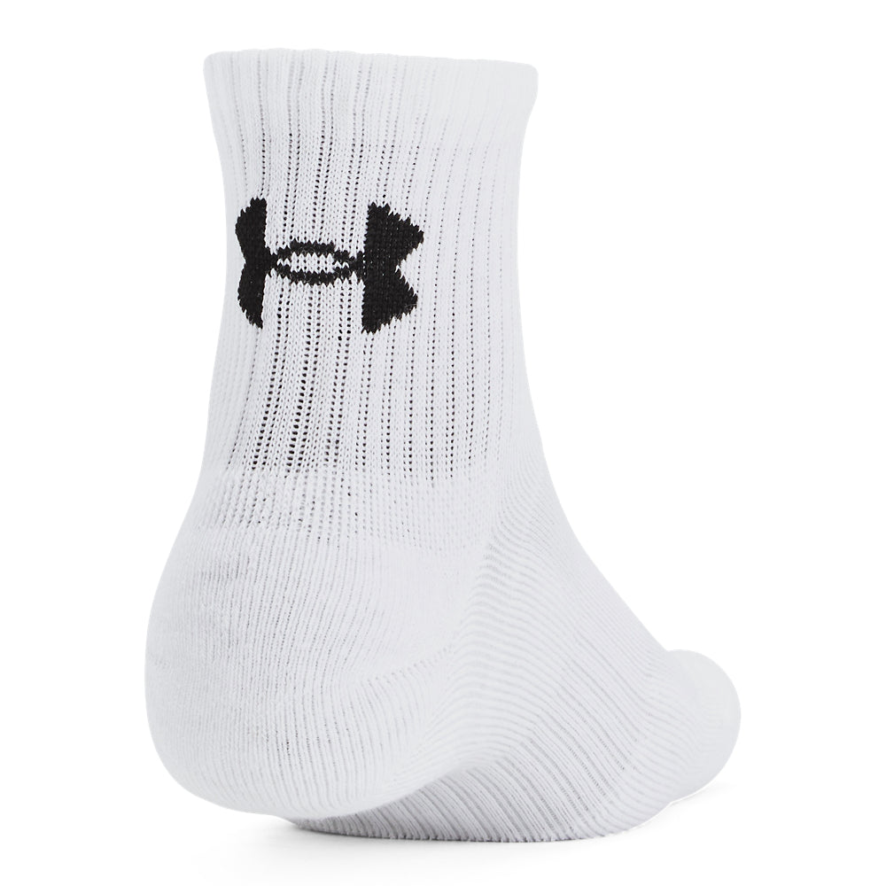 Under Armour Tech Cotton Quarter Socks 6-Pack for Men & Women - Breathable Athletic Socks for Running, Gym & Everyday Comfort