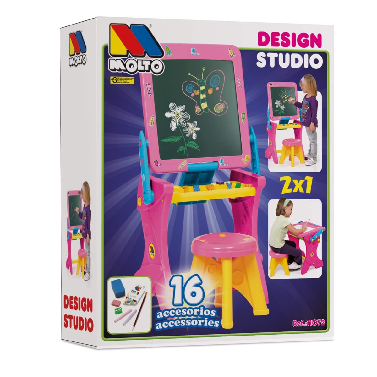 Kids Desk with Rose Design - Study Table for Children's Room, Homework & Art Activities - Modern Study Desk for Girls & Boys - Perfect for Bedroom, Playroom & Homeschooling