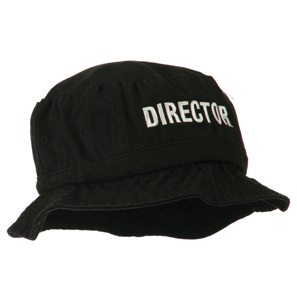 e4Hats.com Director Embroidered Pigment Dyed Bucket Hat - Stylish Sun Protection for Outdoor Activities, Beach, Fishing & Travel