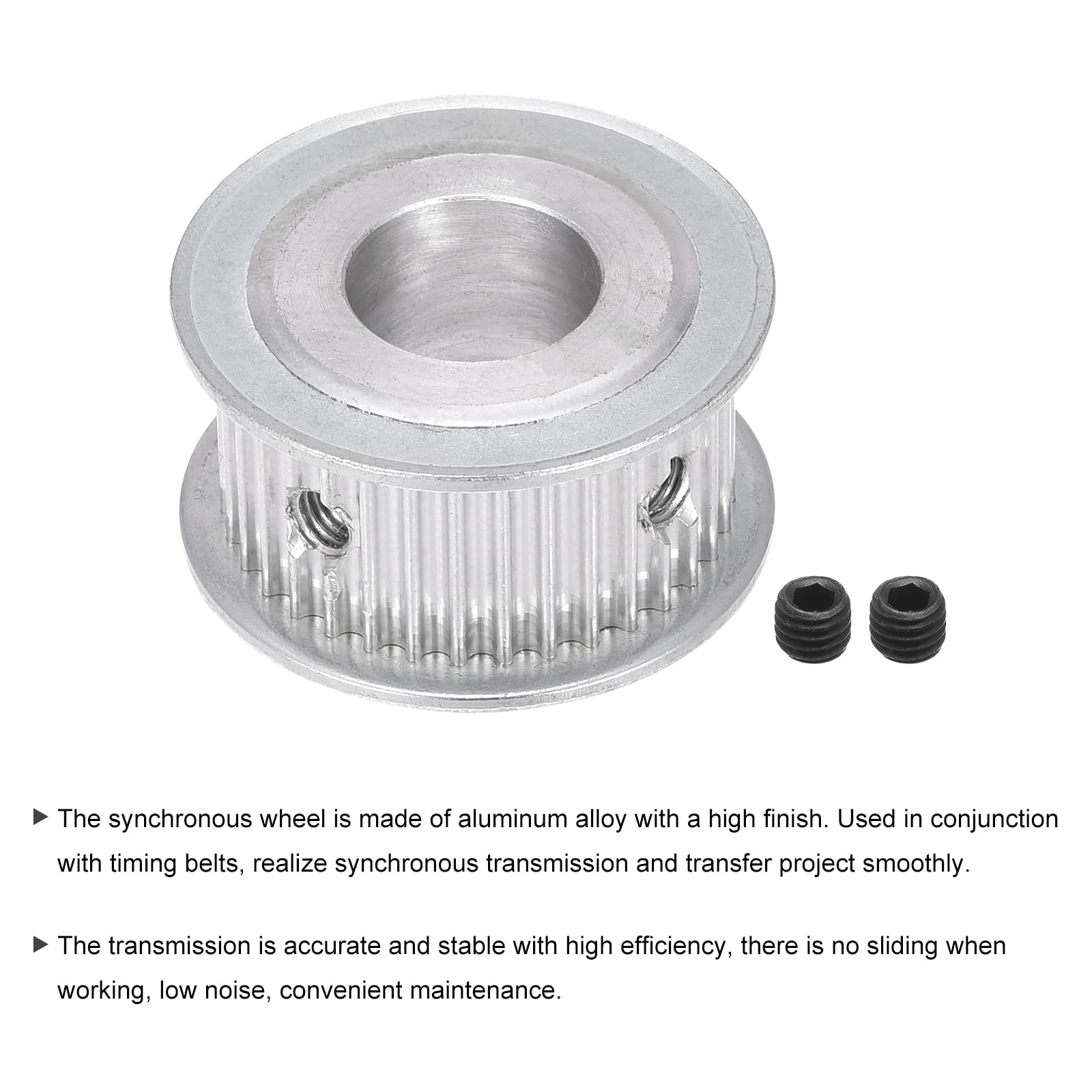 MECCANIXITY 3M35 Teeth Timing Pulley Synchronous Wheel Belt Drive Gear with M5 Screw 16mm Bore - Compatible with 3D Printers, CNC Machines, and Industrial Automation Systems