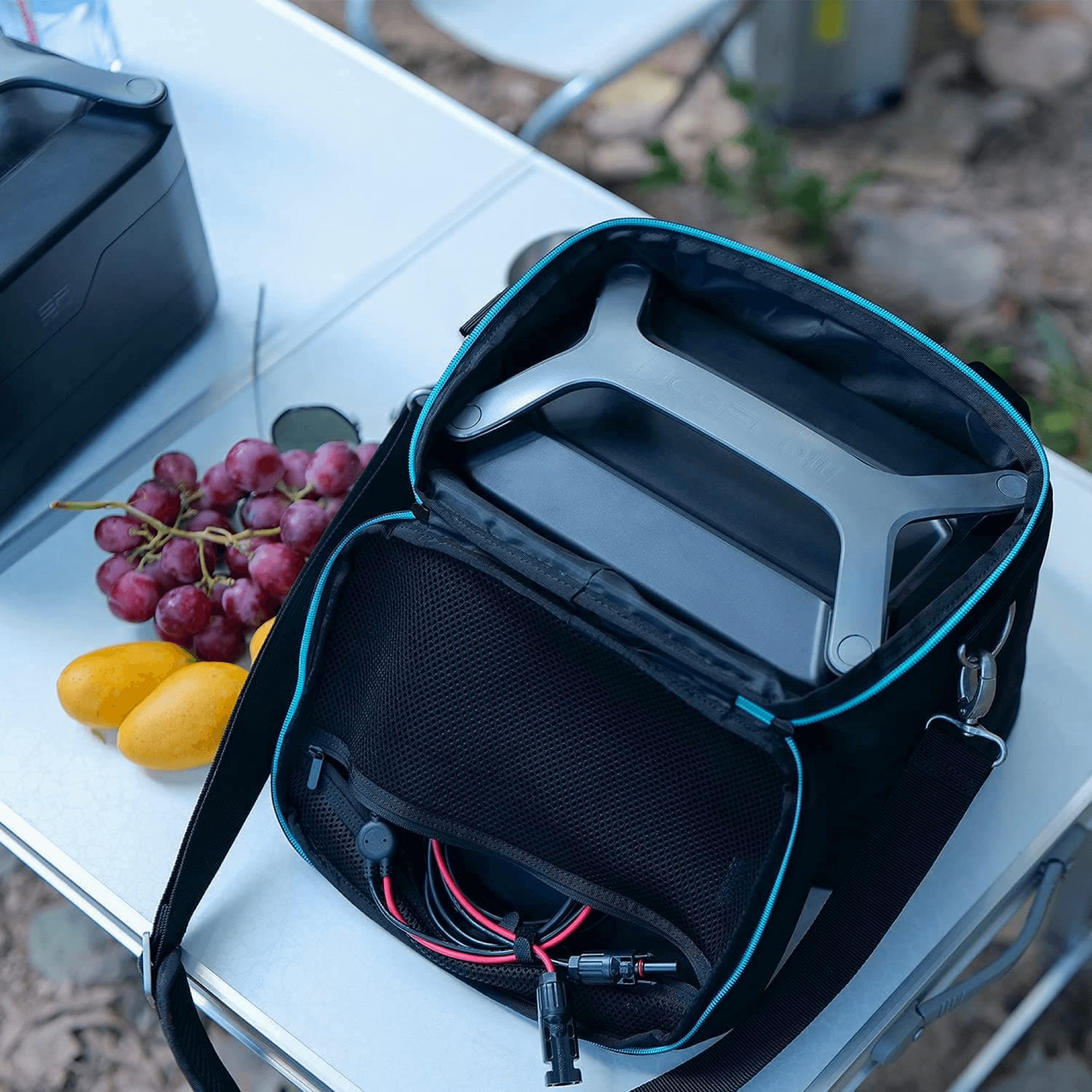 EcoFlow RIVER Portable Power Station Carrying Bag - Waterproof & Durable Case for Outdoor Camping, RV Trips & Emergency Power Storage