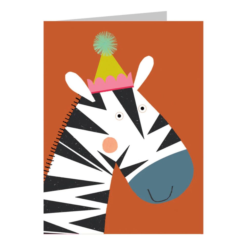 Zebra Birthday Card - Unique Animal-Themed Greeting Card for Birthday Wishes | Perfect for Kids, Teens & Wildlife Lovers