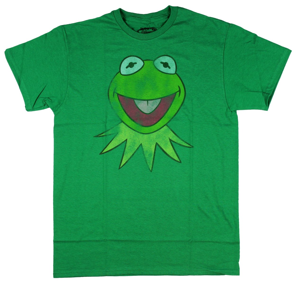 Disney Men's Muppets Kermit The Frog Graphic T-Shirt - Soft Cotton Big Face Print Tee for Casual Wear & Disney Fan Gifts